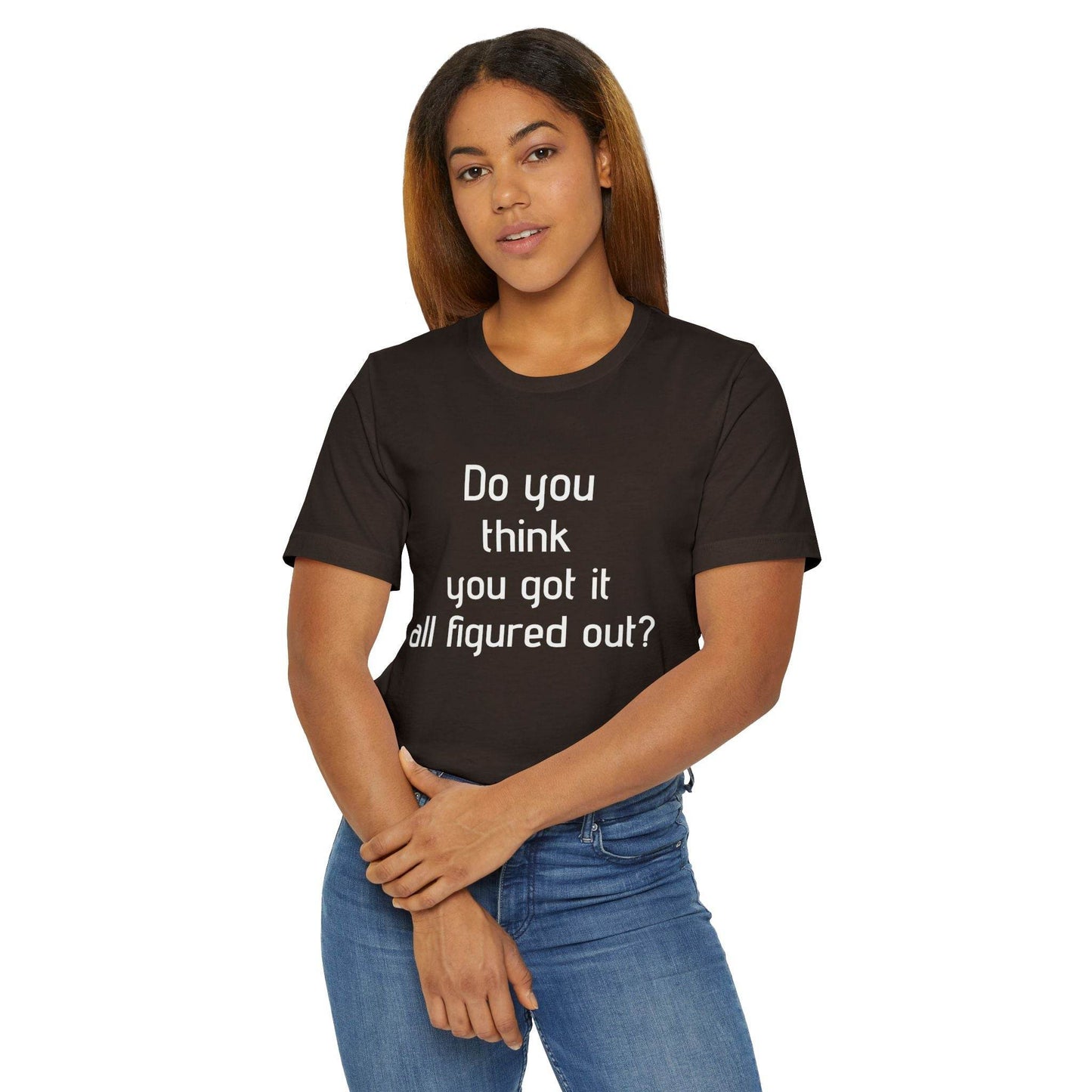 Inspirational Unisex Jersey T-Shirt - Think Again Vibe - The Dreamer's Bookshop.
