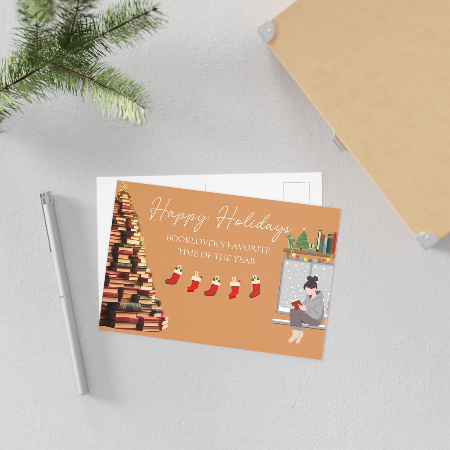 The Dreamer's Bookshop "Booklovers XMas" Cute Christmas Cards