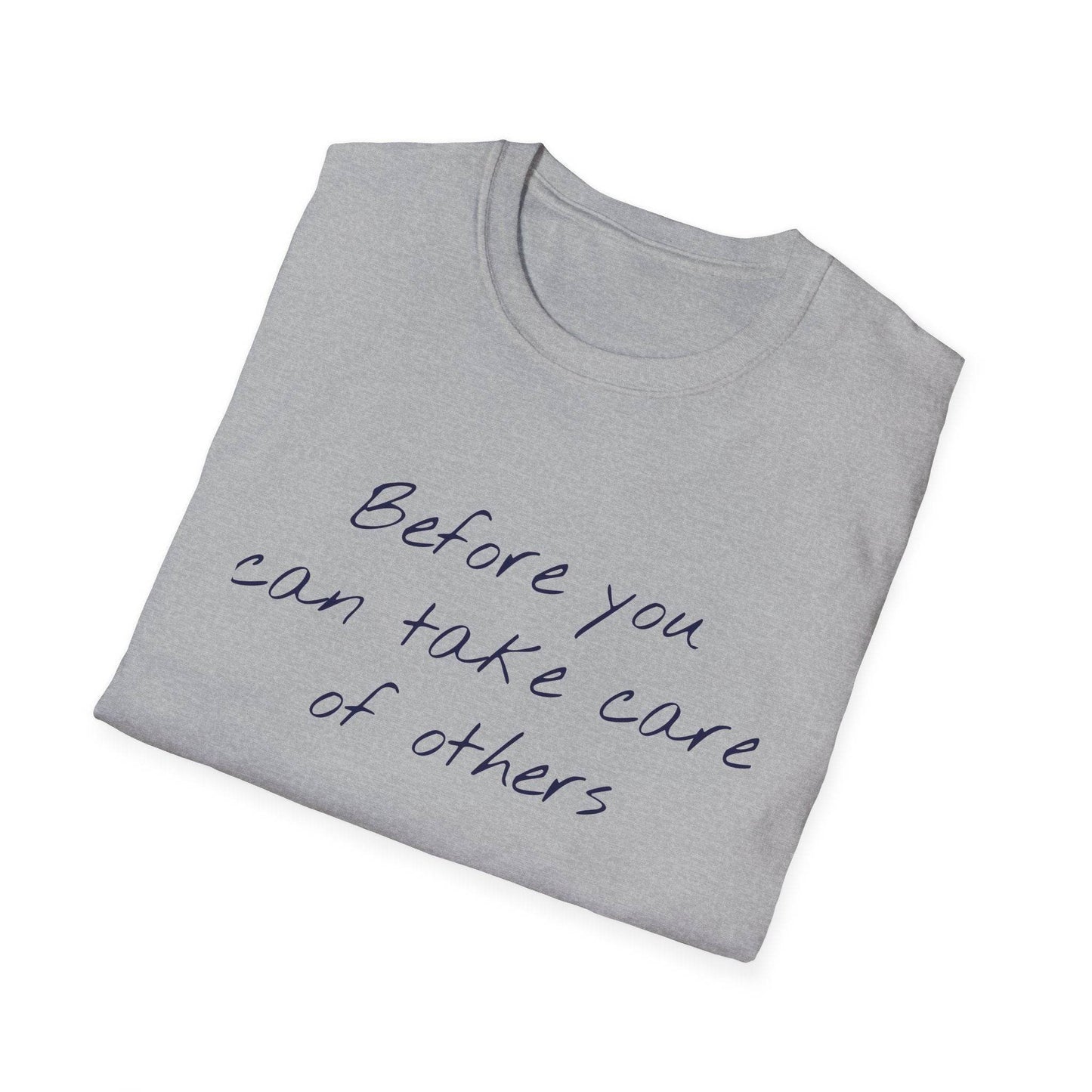 Unisex Softstyle T-Shirt - 'Take Care' Inspirational - The Dreamer's Bookshop.