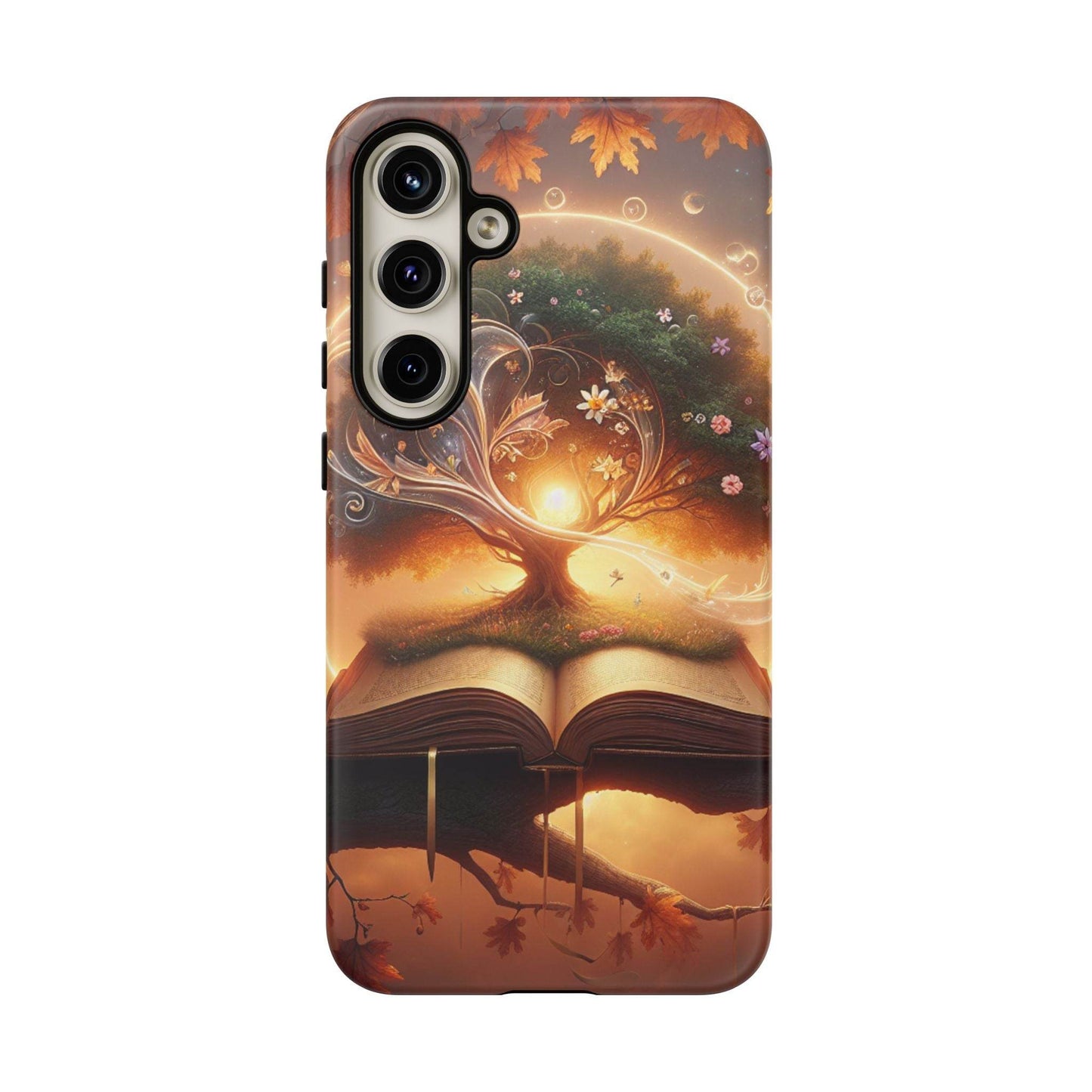 Nature-Inspired iPhone & Samsung Phone Case with Tree of Life Design - The Dreamer's Bookshop.