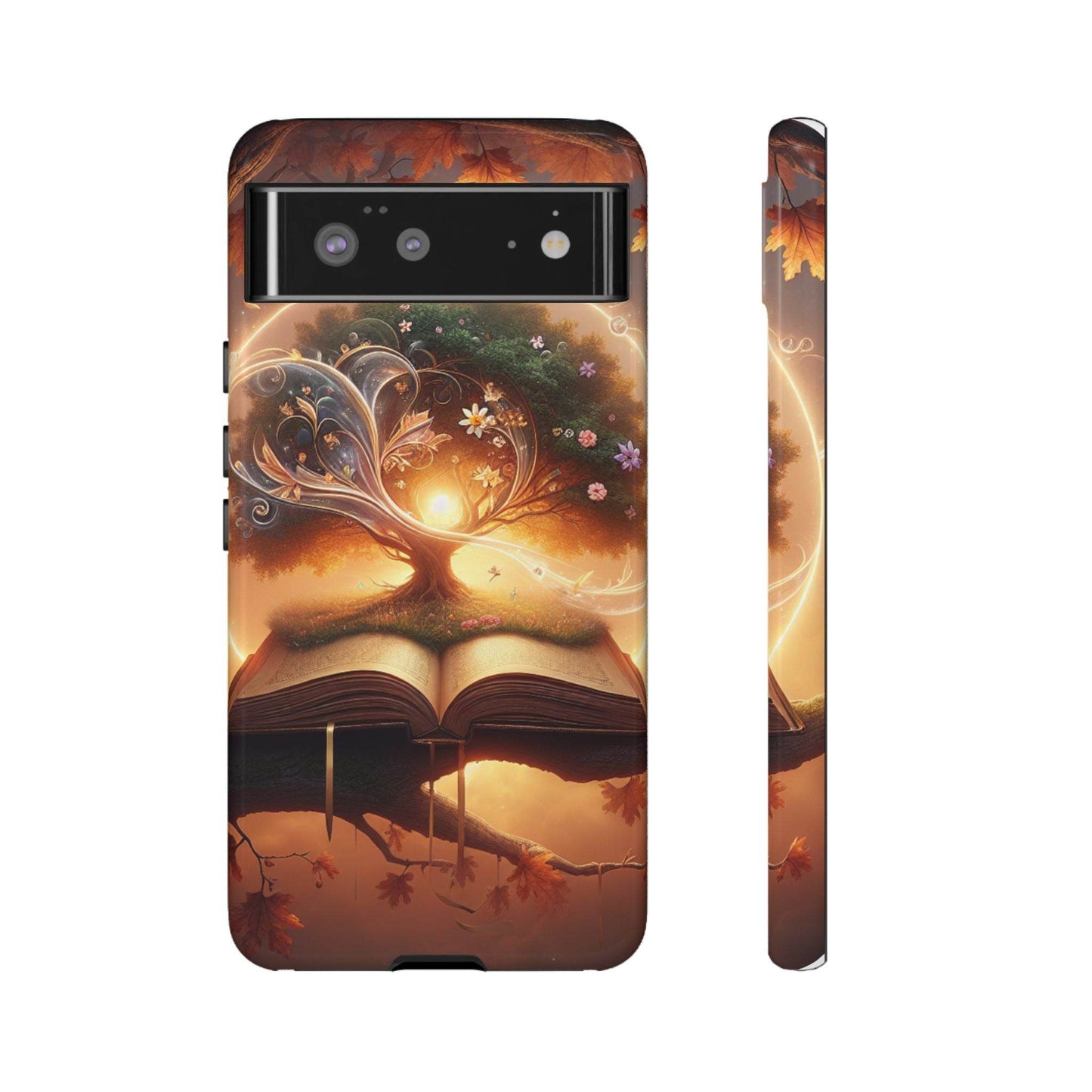 Google & Samsung - Artistic Phone Case with BookishTree Design - Tough Cases - The Dreamer's Bookshop.