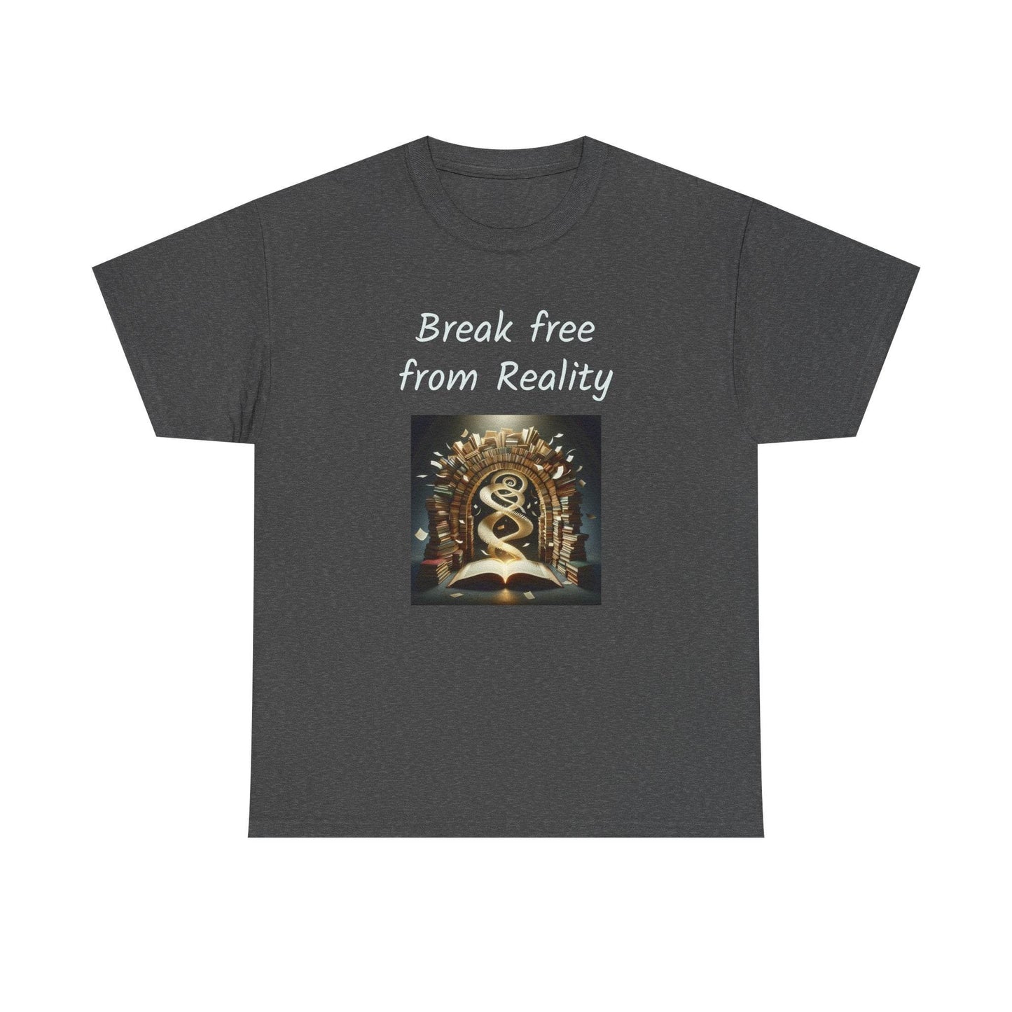 Break Free - Graphic Tee - Unisex Heavy Cotton T-Shirt - Book Lovers - The Dreamer's Bookshop.