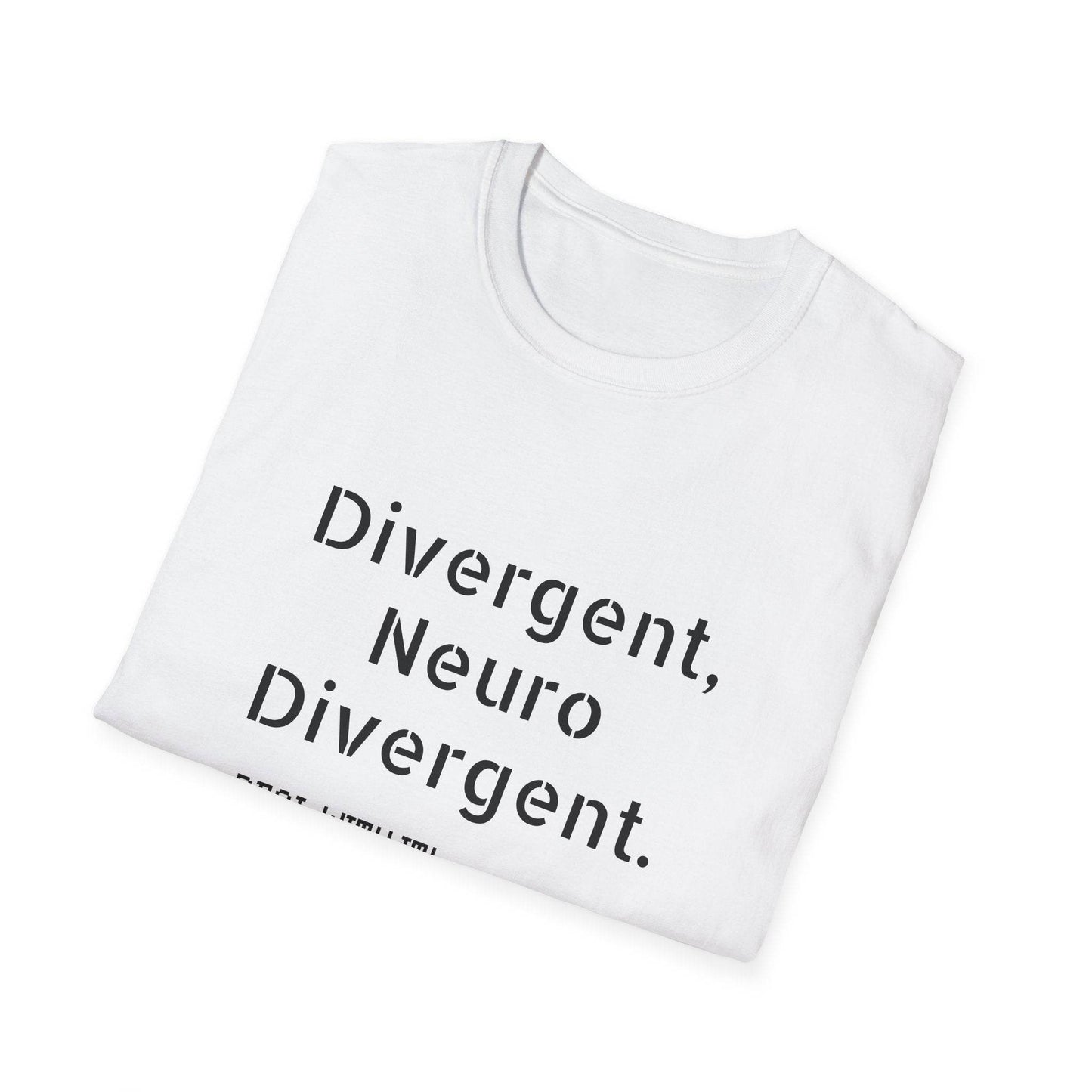 Divergent Neuro Divergent T-Shirt - Unisex Softstyle Tee - The Dreamer's Bookshop.