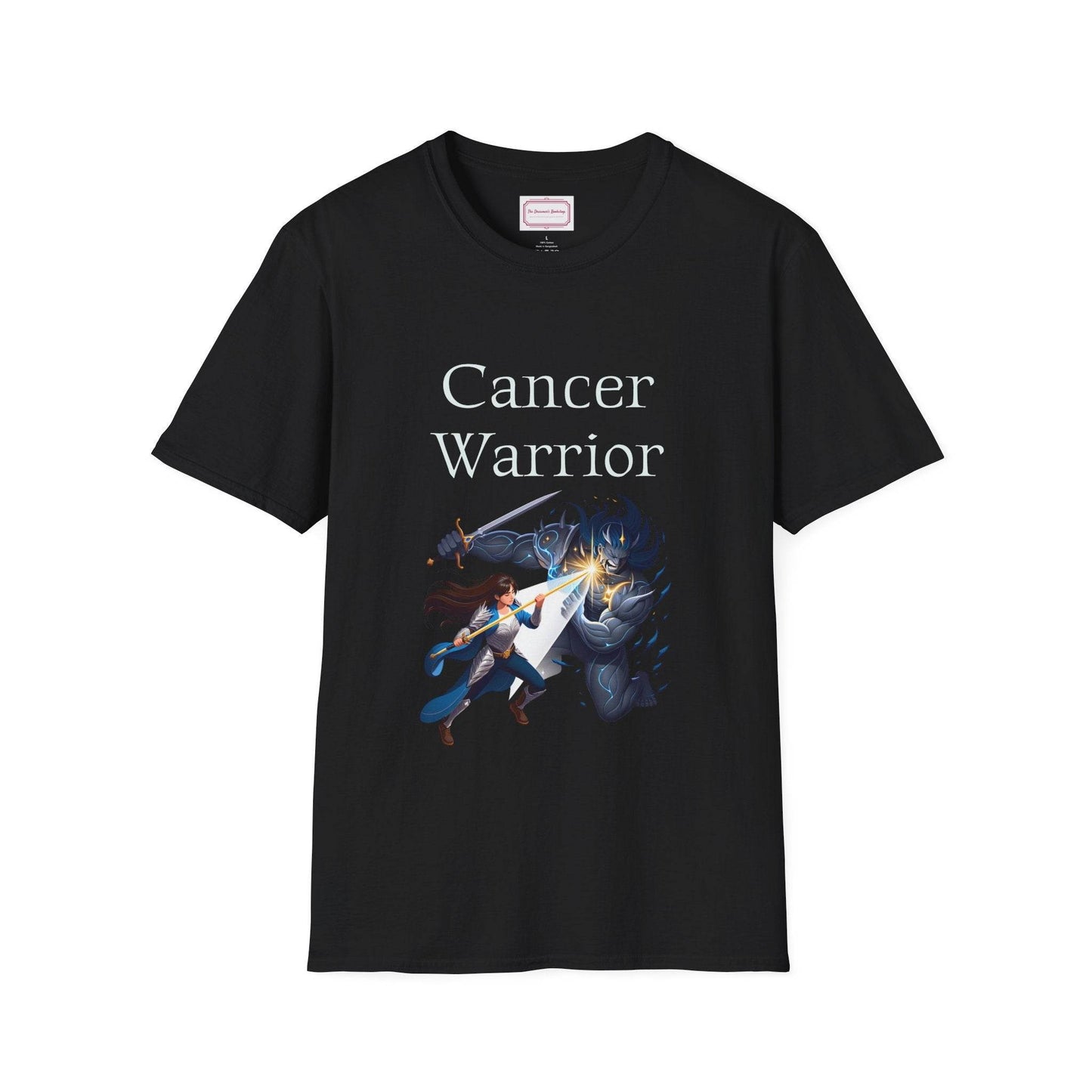 Cancer Warrior Unisex Softstyle T-Shirt - Embrace Your Battles - The Dreamer's Bookshop.