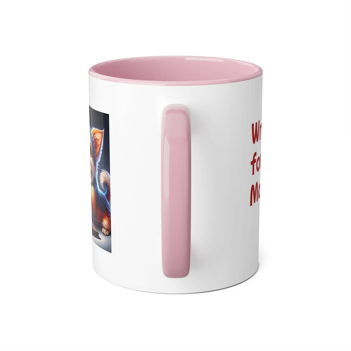 Funny Dog Writer Accent Mug - 11oz Coffee Cup for Book Lovers - The Dreamer's Bookshop.