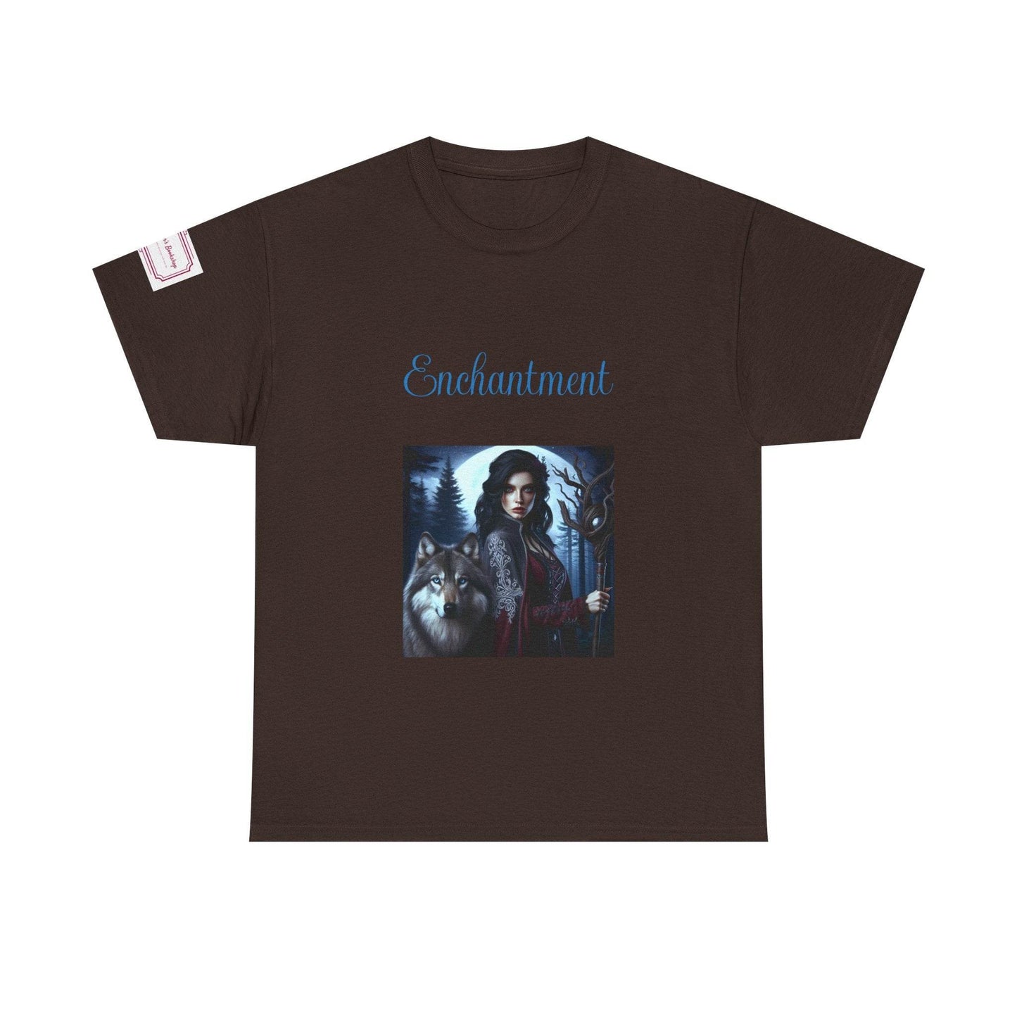 Enchanting Wolf Graphic Unisex Heavy Cotton Tee - The Dreamer's Bookshop.