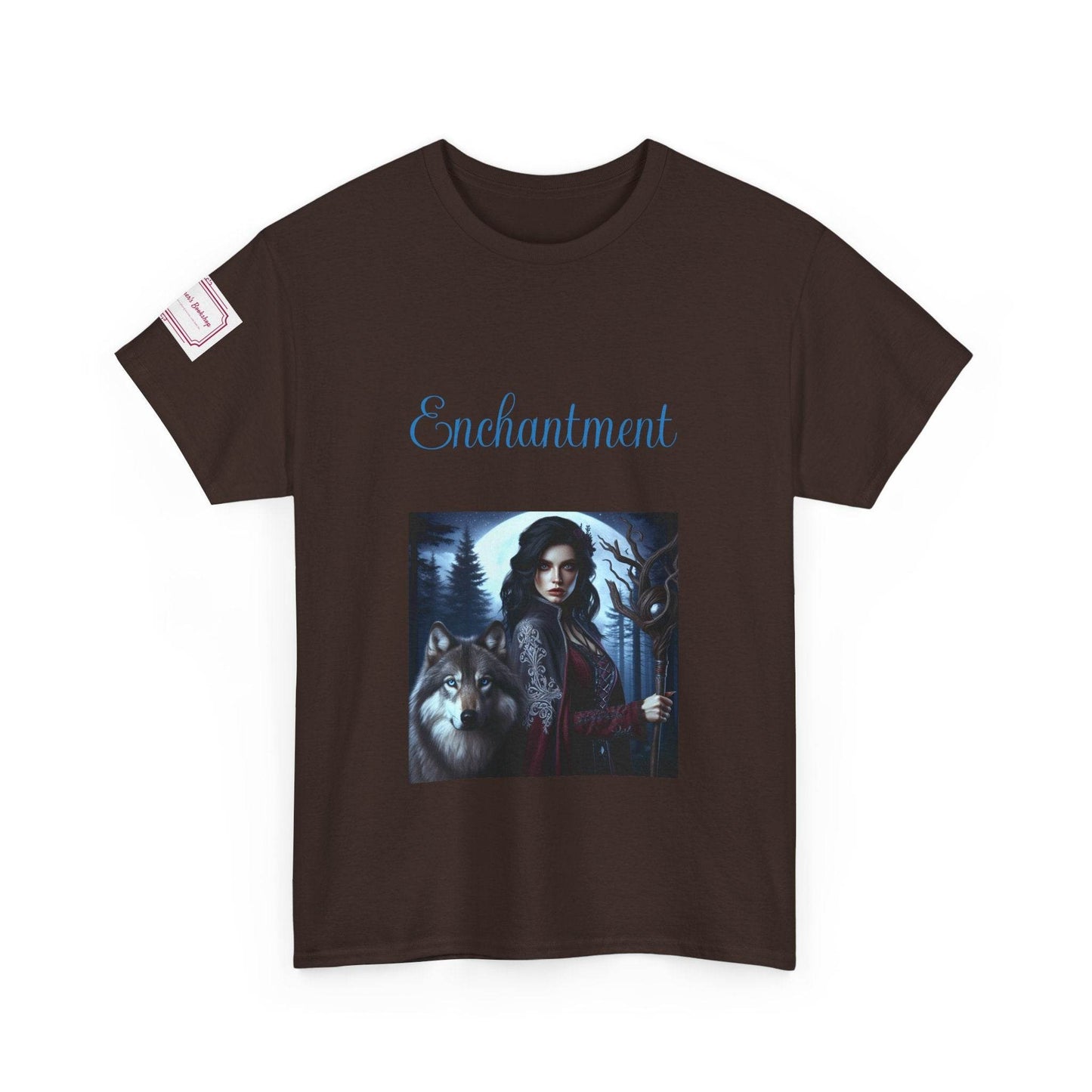Enchanting Wolf Graphic Unisex Heavy Cotton Tee - The Dreamer's Bookshop.
