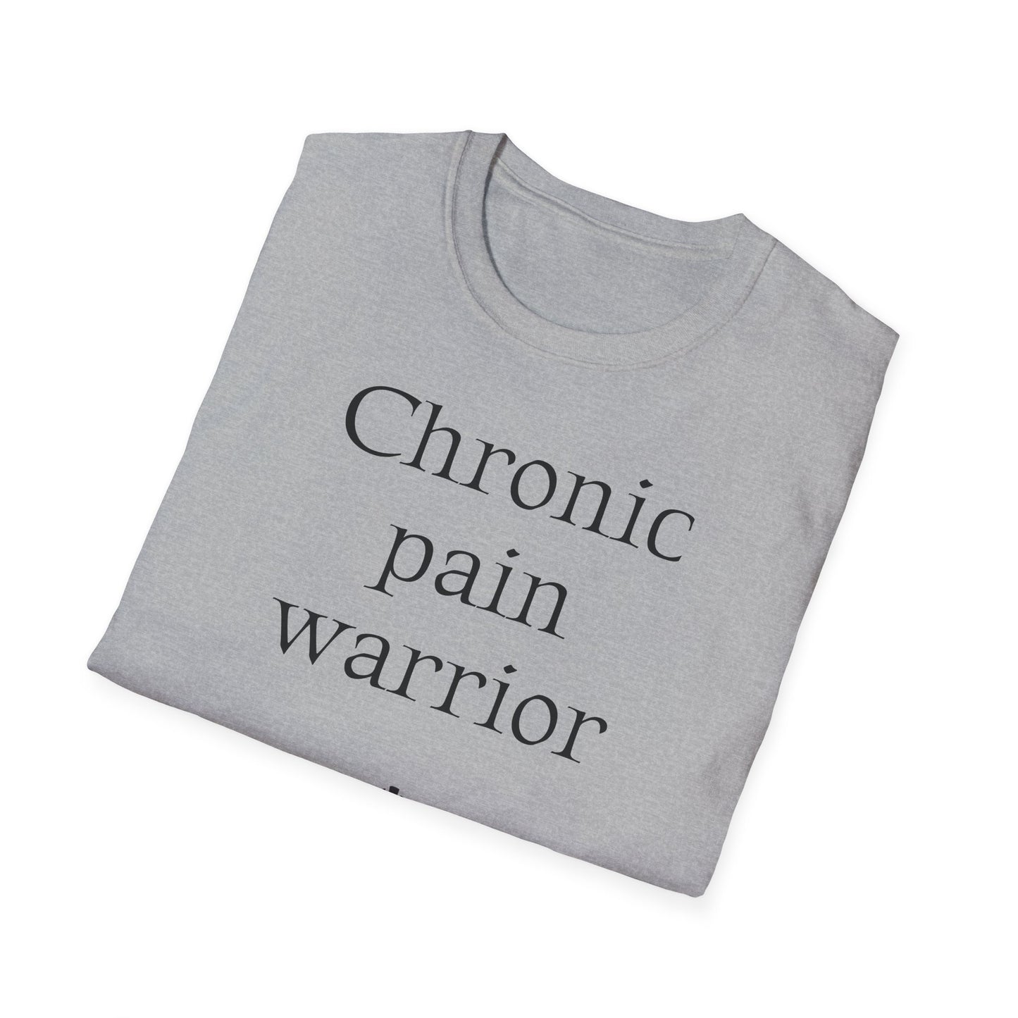 Chronic Pain Warrior Unisex Softstyle T-Shirt - Empowering Graphic Tee for Mental Health Awareness