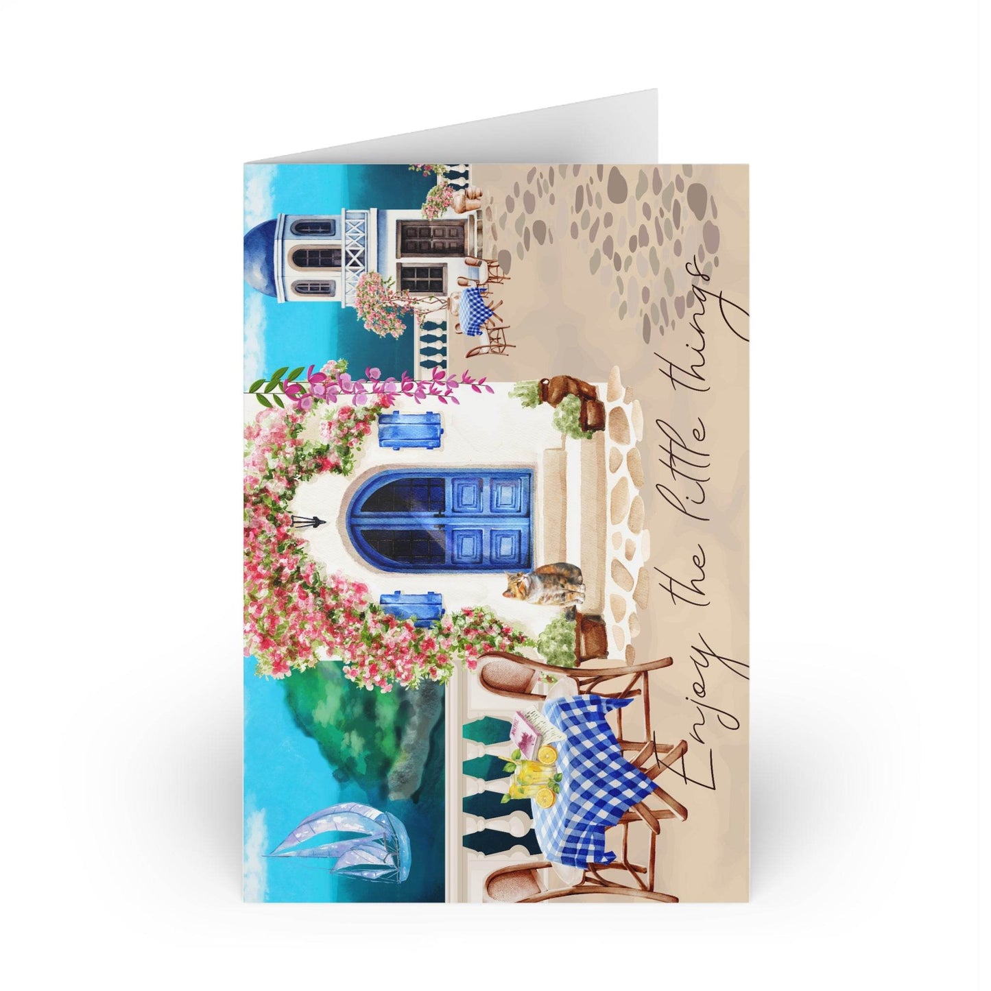 The Dreamer's Bookshop "Greek Lunch" Enjoy the Little Things Card - The Dreamer's Bookshop.