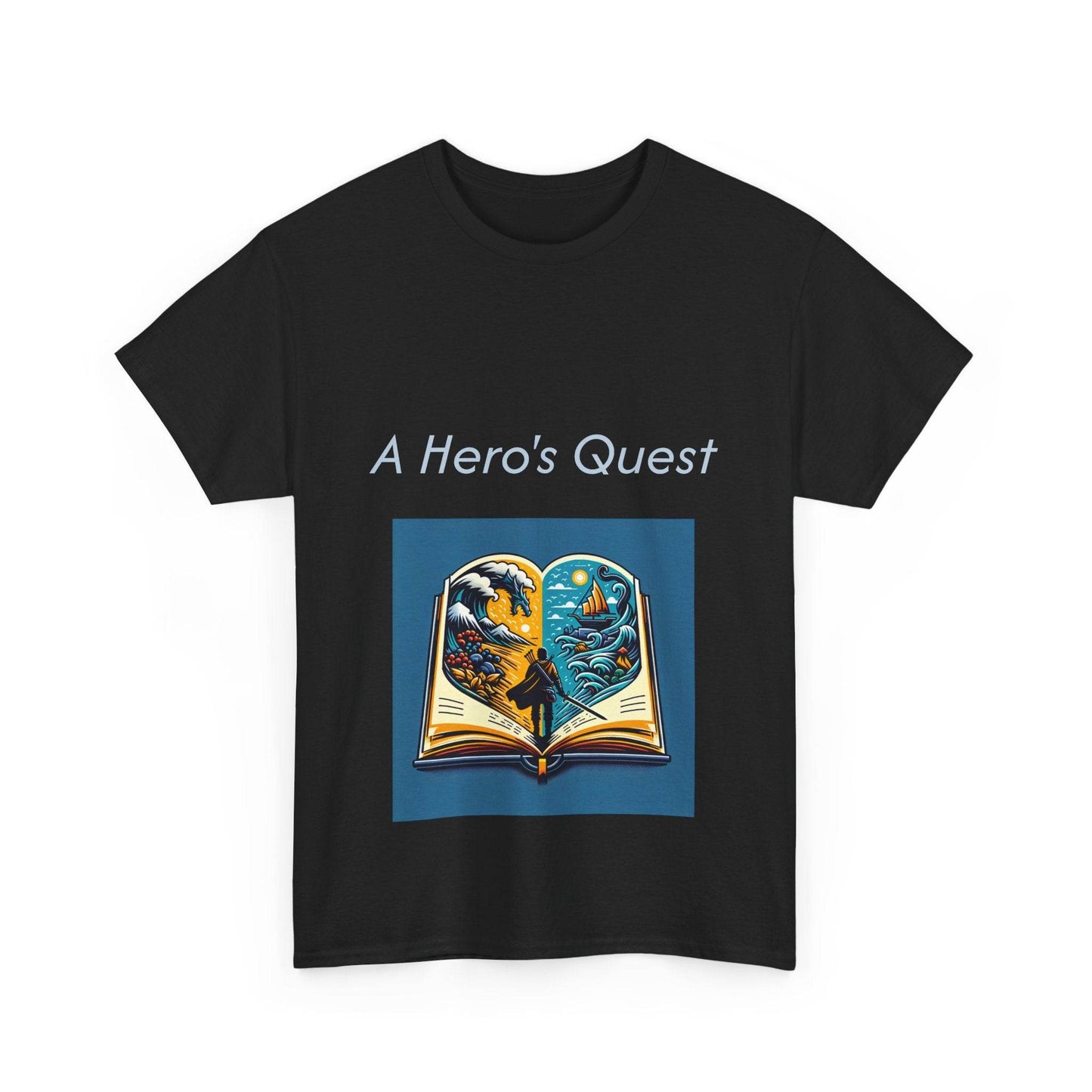 Adventurous - Unisex Heavy Cotton Tee - Hero's Quest - The Dreamer's Bookshop.