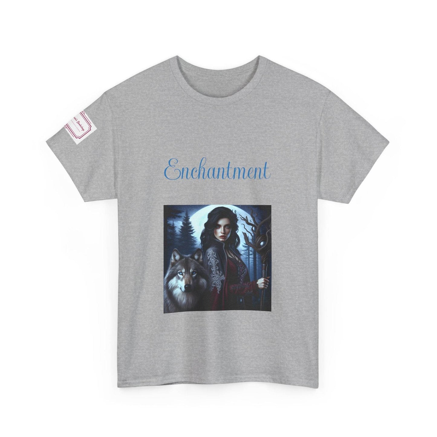 Enchanting Wolf Graphic Unisex Heavy Cotton Tee - The Dreamer's Bookshop.
