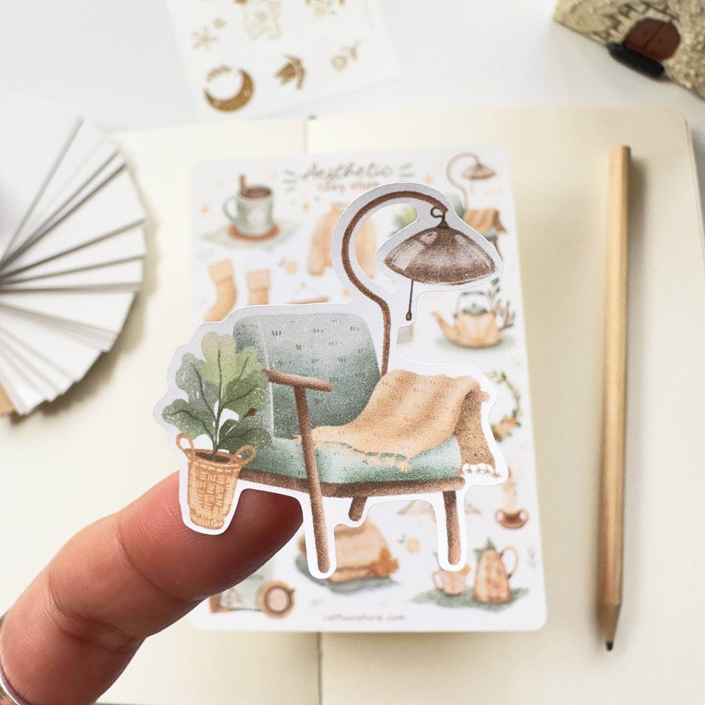 LETTOOn - Stickervel - Aesthetic Cosy Vibes - The Dreamer's Bookshop.