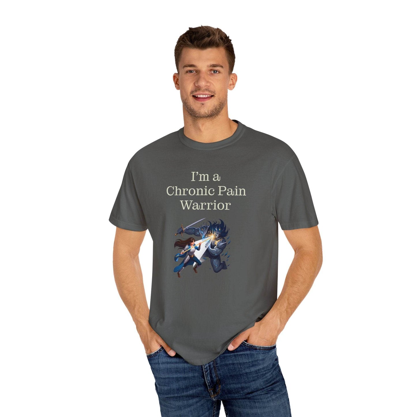 Chronic Pain Warrior Unisex T-Shirt - Empowering Tee for Healthcare Awareness - The Dreamer's Bookshop.