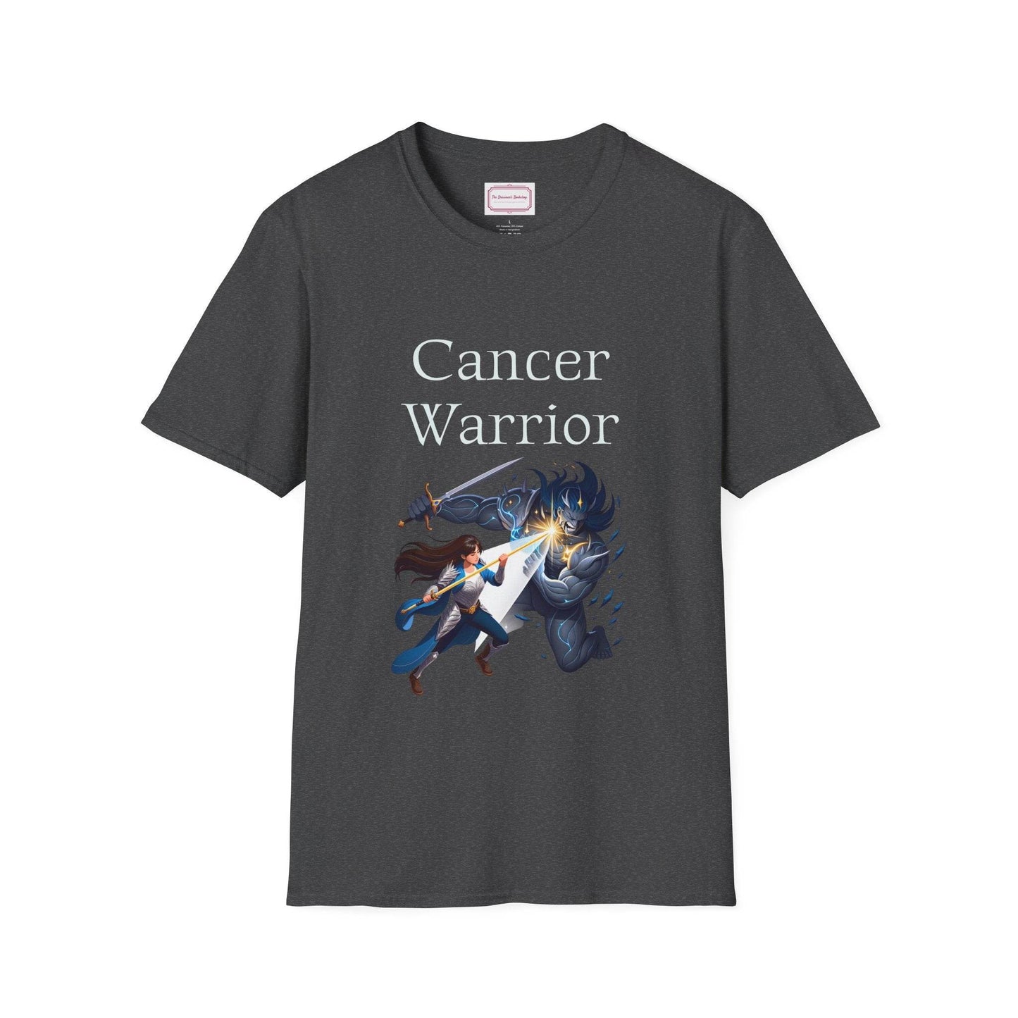 Cancer Warrior Unisex Softstyle T-Shirt - Embrace Your Battles - The Dreamer's Bookshop.