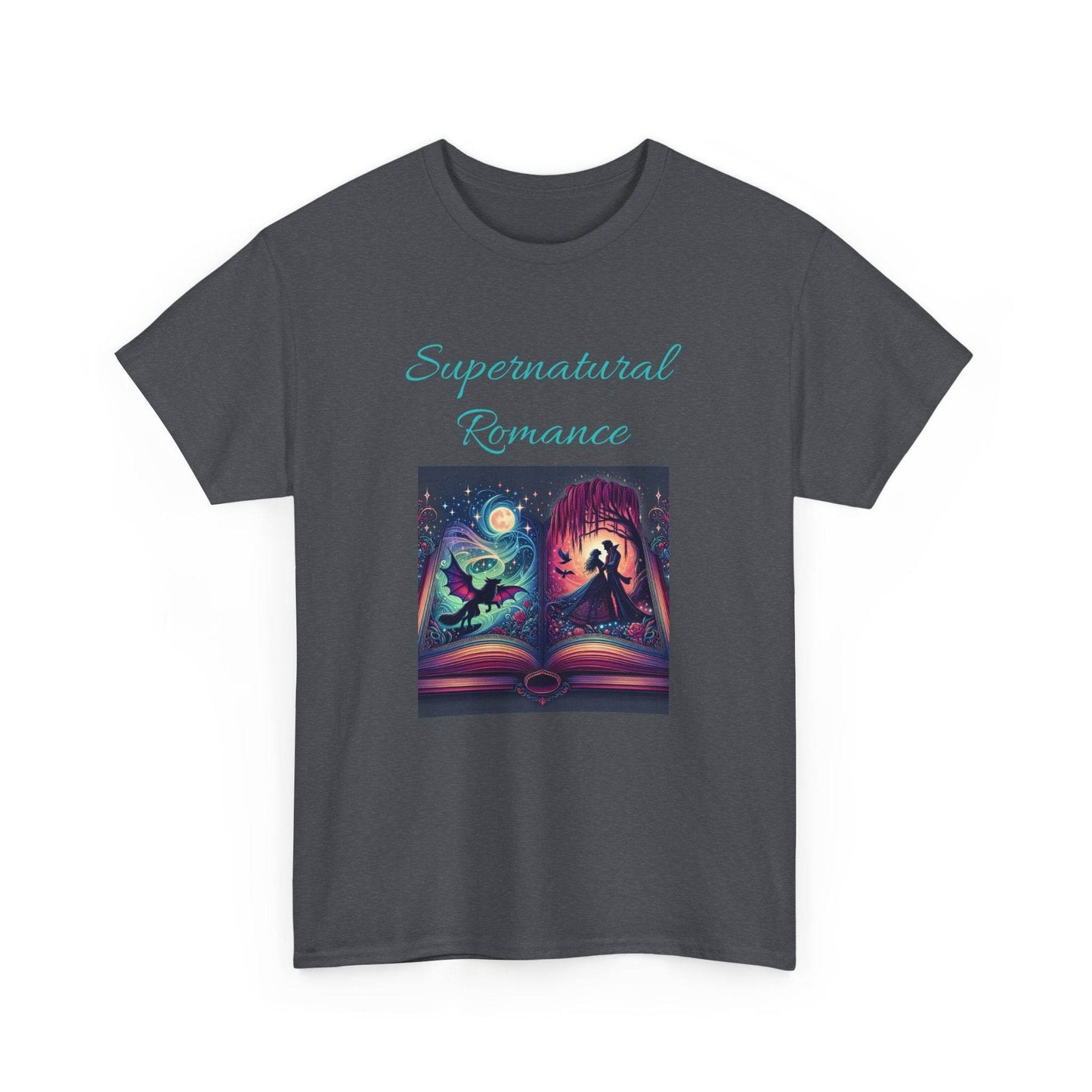Fiction - Graphic Tee - Unisex Heavy Cotton T-Shirt - Supernatural Romance - The Dreamer's Bookshop.