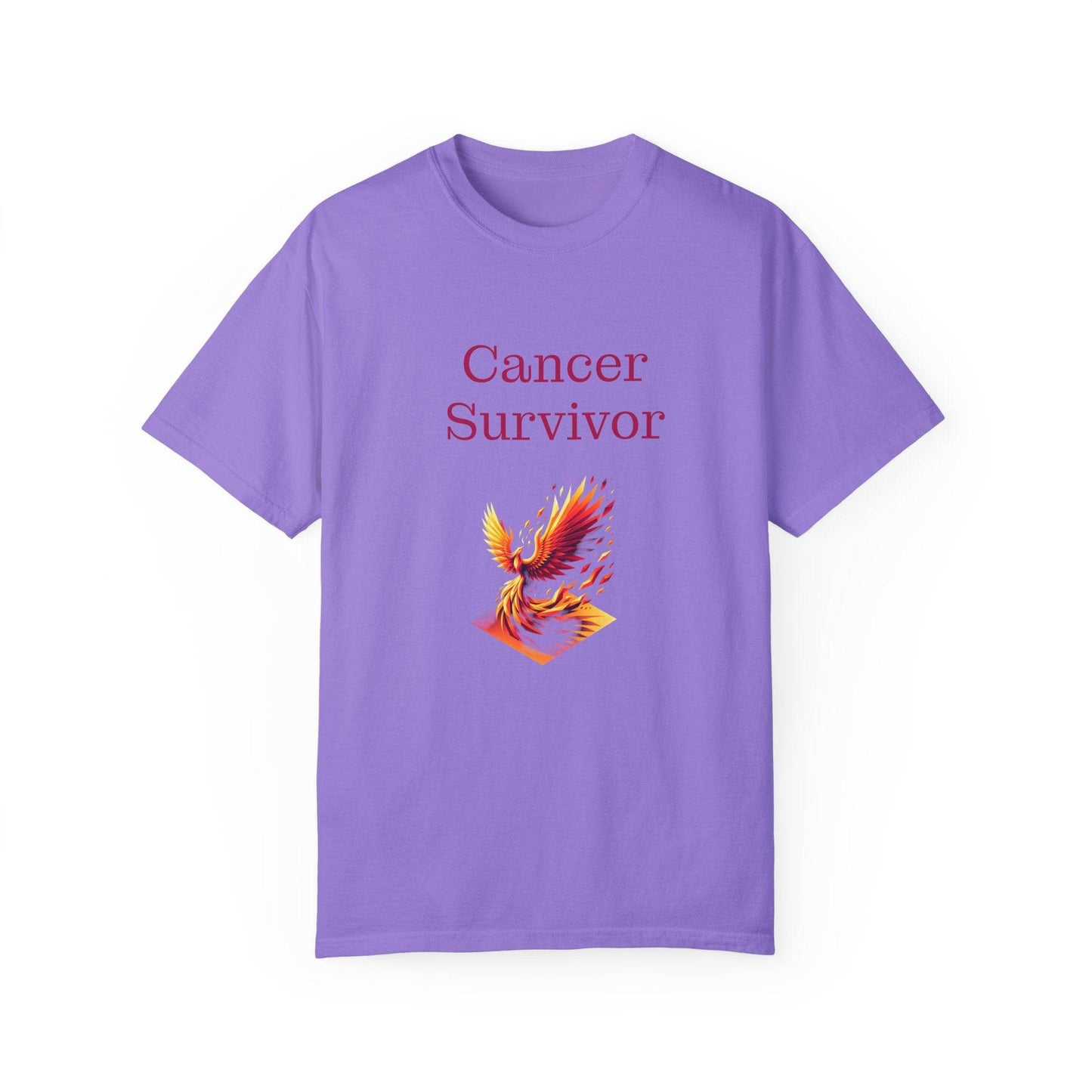 Cancer Survivor Unisex Garment-Dyed T-shirt - Inspirational Motivational Tee - The Dreamer's Bookshop.
