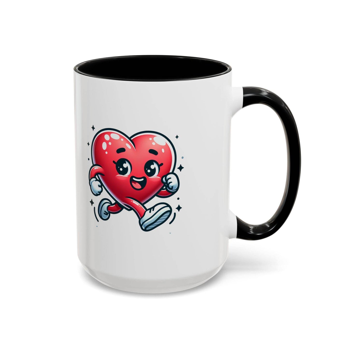 Cute Heart Character Coffee Mug - 11 & 15oz - The Dreamer's Bookshop.