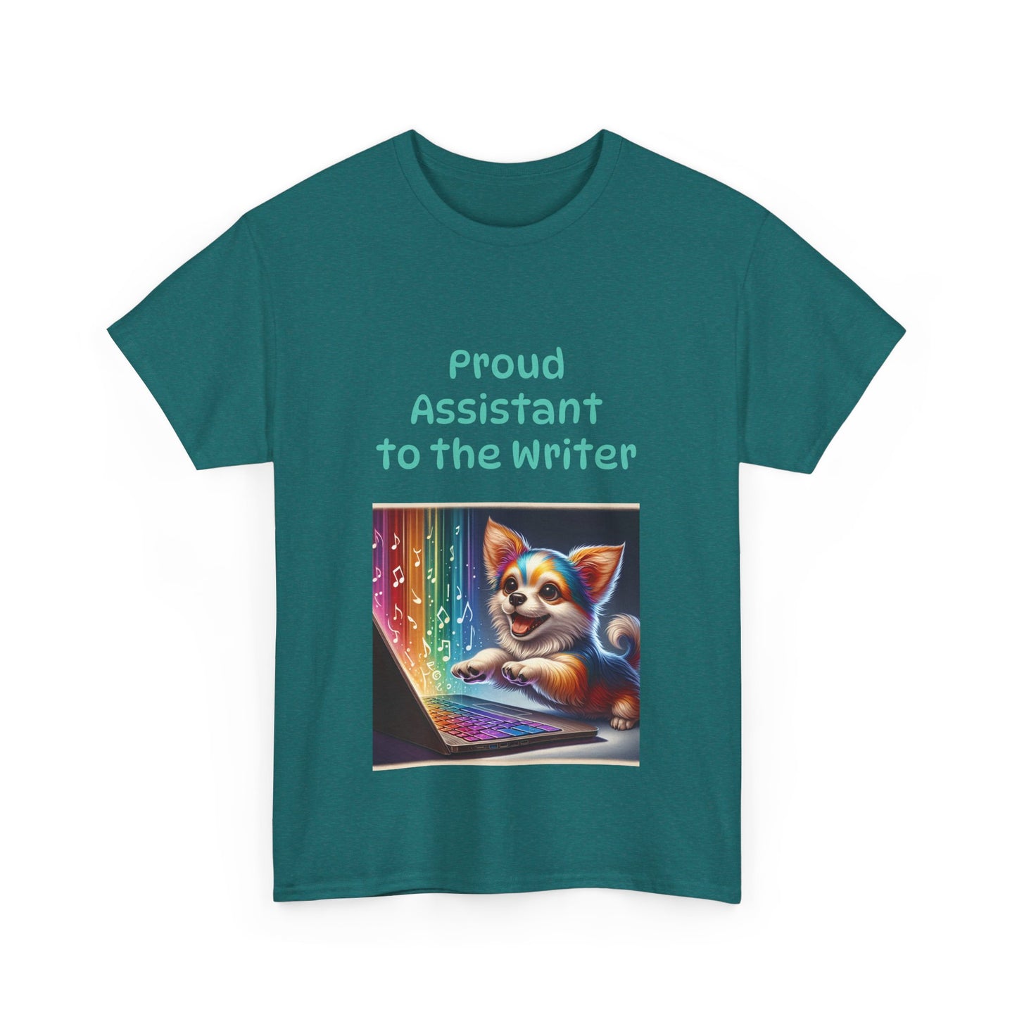 Book Lover's Unisex Heavy Cotton Tee - "Assistant Writer" - The Dreamer's Bookshop.