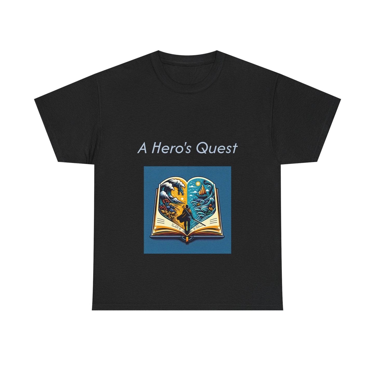 Adventurous - Unisex Heavy Cotton Tee - Hero's Quest - The Dreamer's Bookshop.