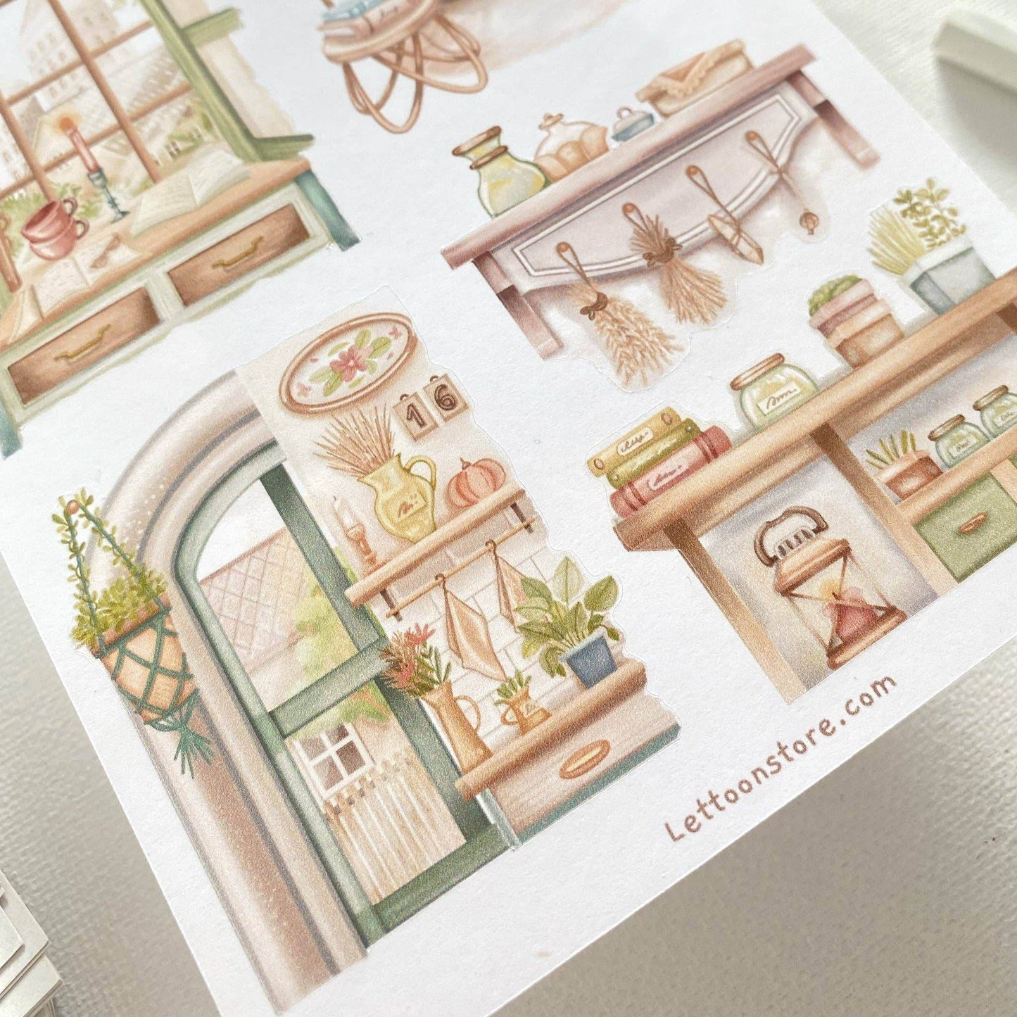 LETTOOn - Stickervel - Gezellige Taferelen - The Dreamer's Bookshop.