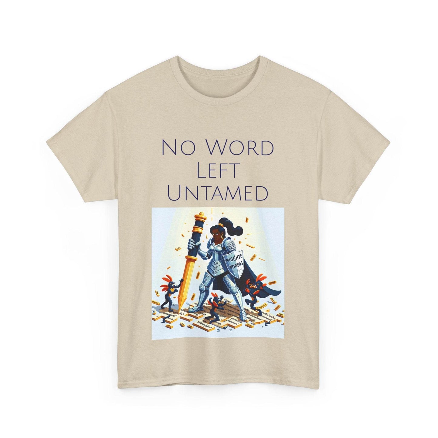 No Word Unisex Heavy Cotton Tee - Creative Writer's Apparel - The Dreamer's Bookshop.