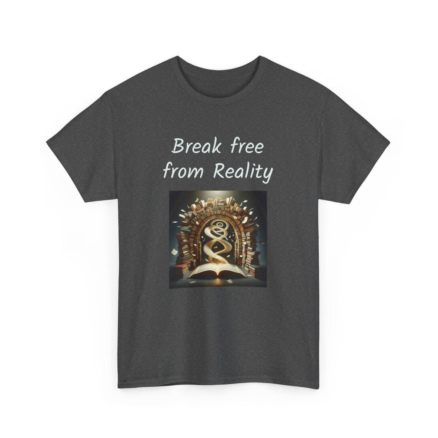 Break Free - Graphic Tee - Unisex Heavy Cotton T-Shirt - Book Lovers - The Dreamer's Bookshop.