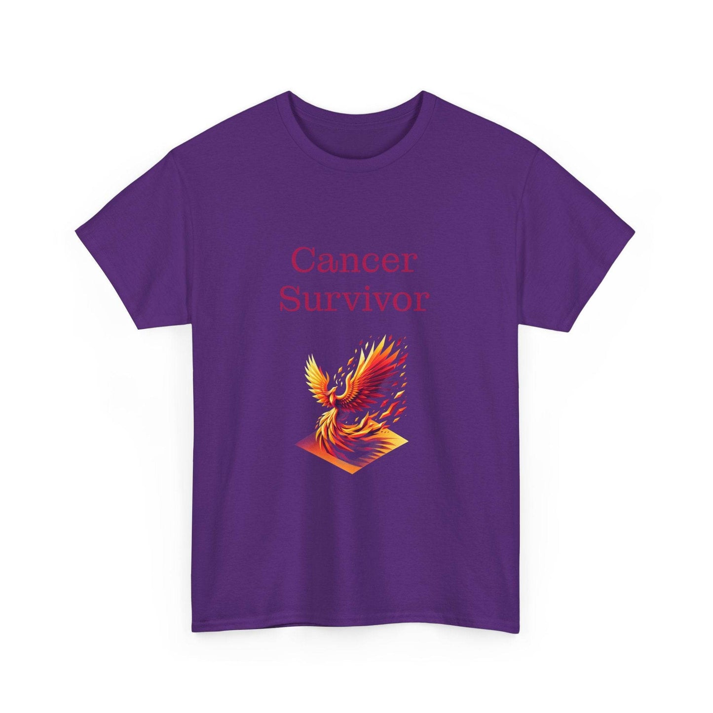 Cancer Survivor Unisex Heavy Cotton Tee - Inspirational Battle T-Shirt - The Dreamer's Bookshop.