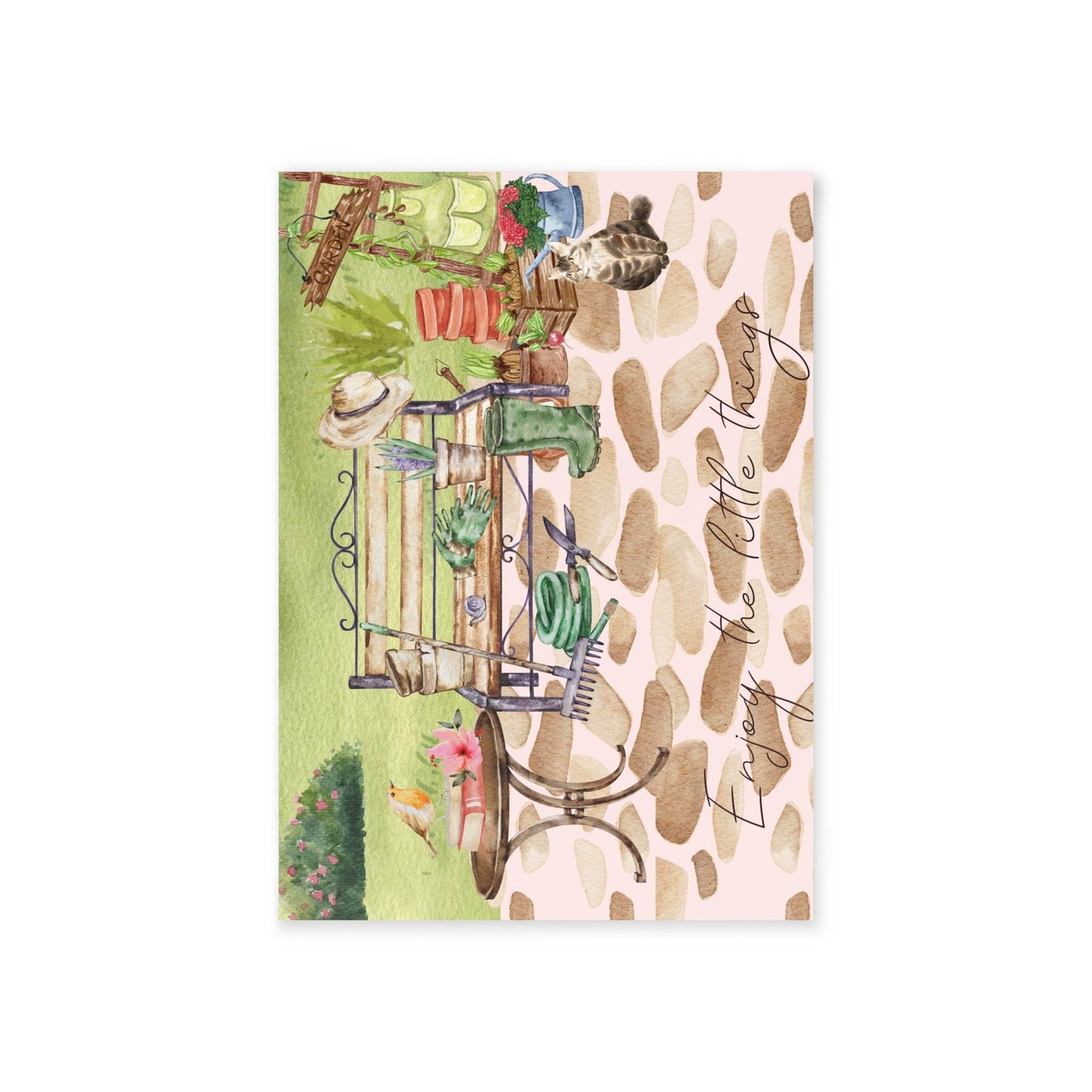 The Dreamer's Bookshop "Gardening" Enjoy the Little Things Card - The Dreamer's Bookshop.