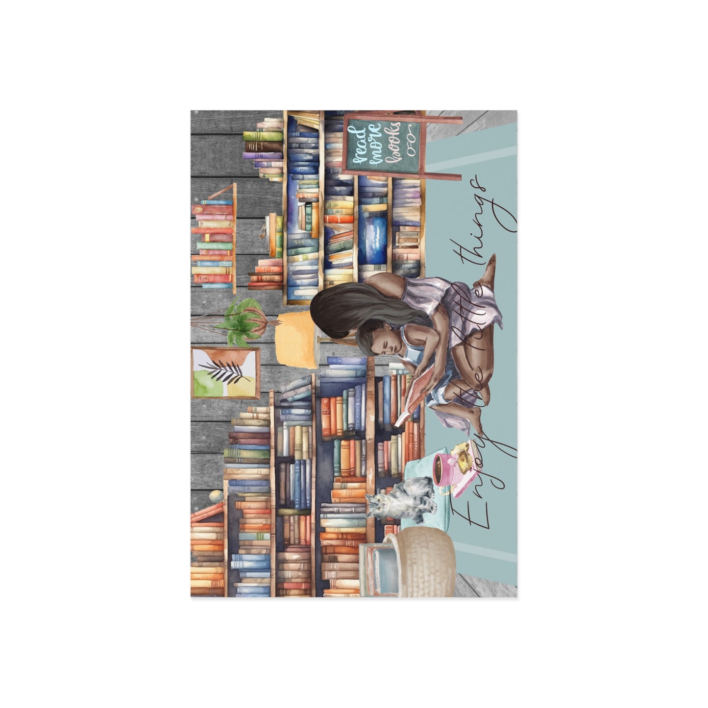 The Dreamer's Bookshop "Mom Reading" Enjoy the Little Things Card - The Dreamer's Bookshop.
