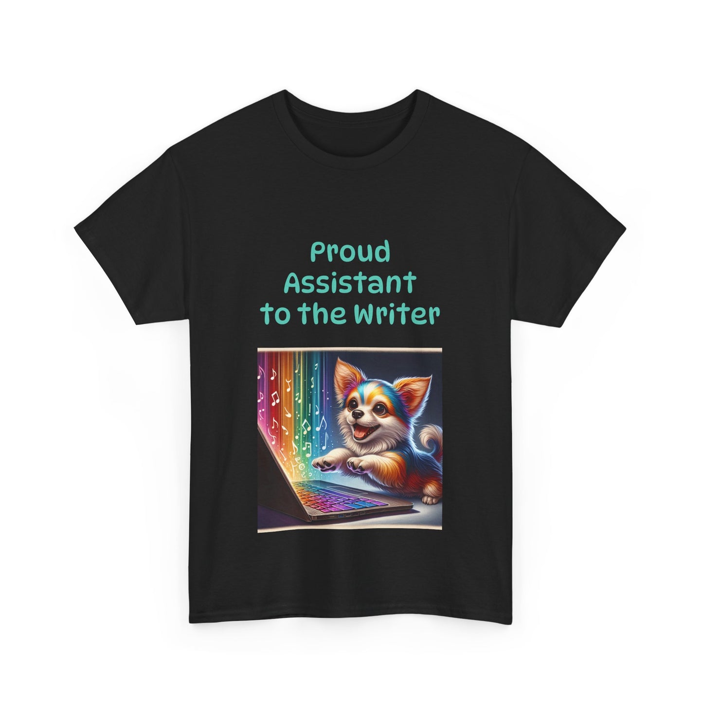 Book Lover's Unisex Heavy Cotton Tee - "Assistant Writer" - The Dreamer's Bookshop.