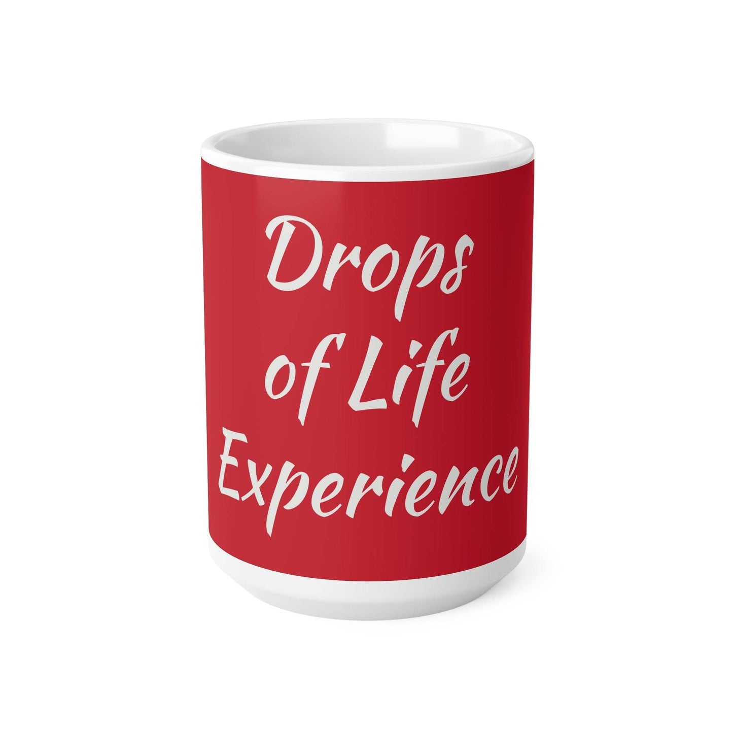 Inspiring Ceramic Coffee Mug - 'Drops of Life Experience' - Perfect Gift for Coffee Lovers - The Dreamer's Bookshop.