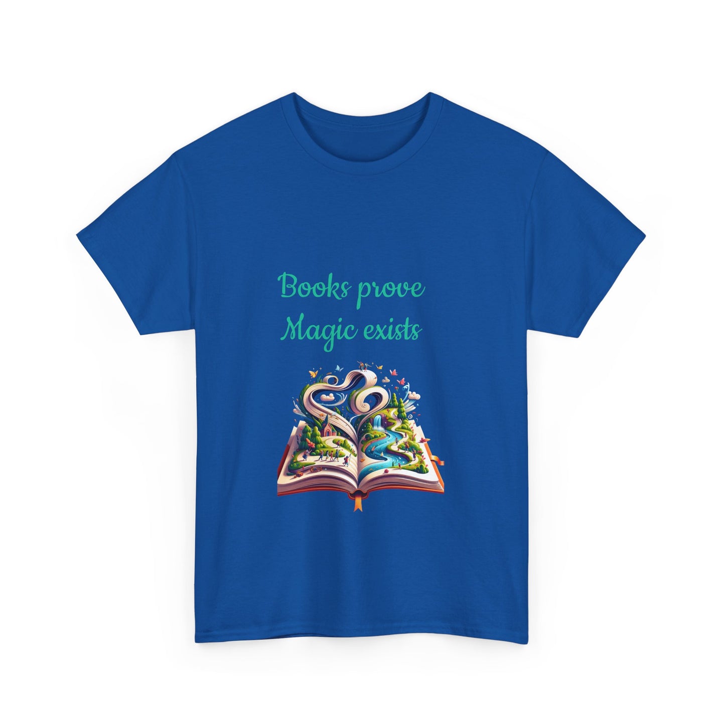 Book Lover's Unisex Heavy Cotton Tee - "Magic Exists" - The Dreamer's Bookshop.
