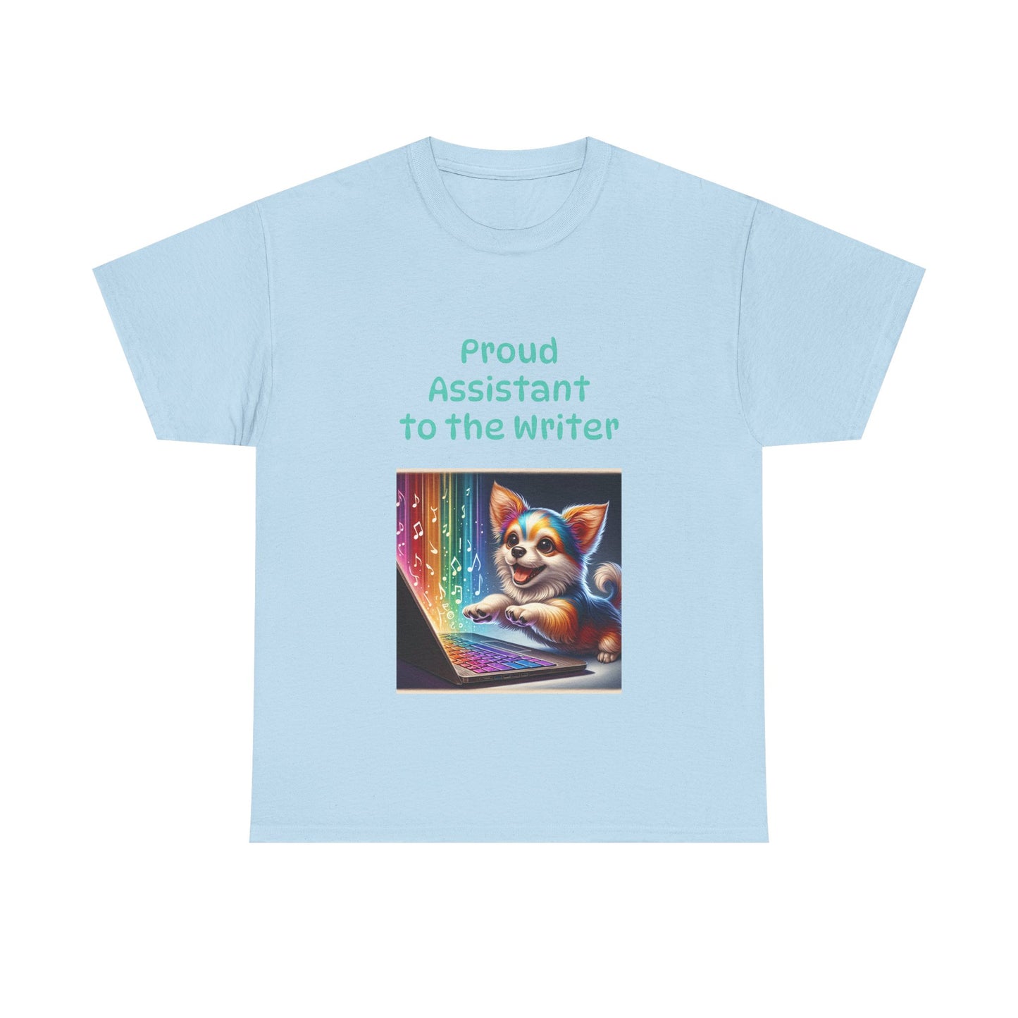 Book Lover's Unisex Heavy Cotton Tee - "Assistant Writer" - The Dreamer's Bookshop.