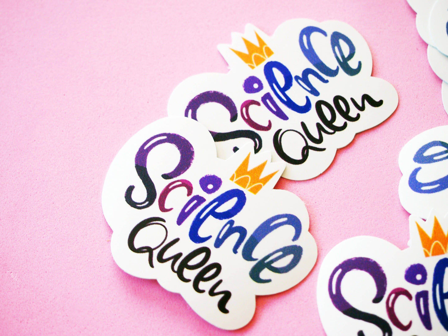 Irene Renon illustrations - Wetenschapskoningin, geschenken voor wetenschapsleraren, wetenschapsstickers, lab - The Dreamer's Bookshop.