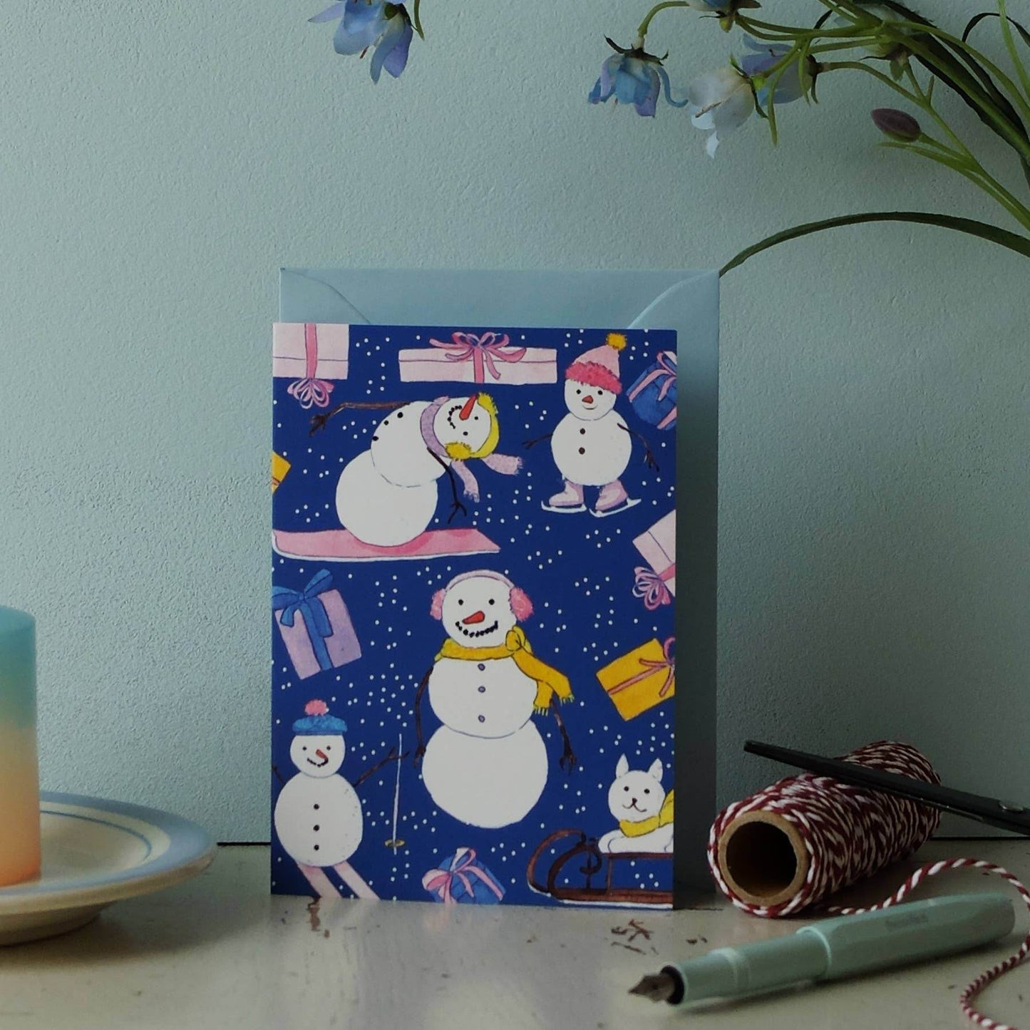 Wonder Of Today - Sneeuwmannen wenskaart - The Dreamer's Bookshop.