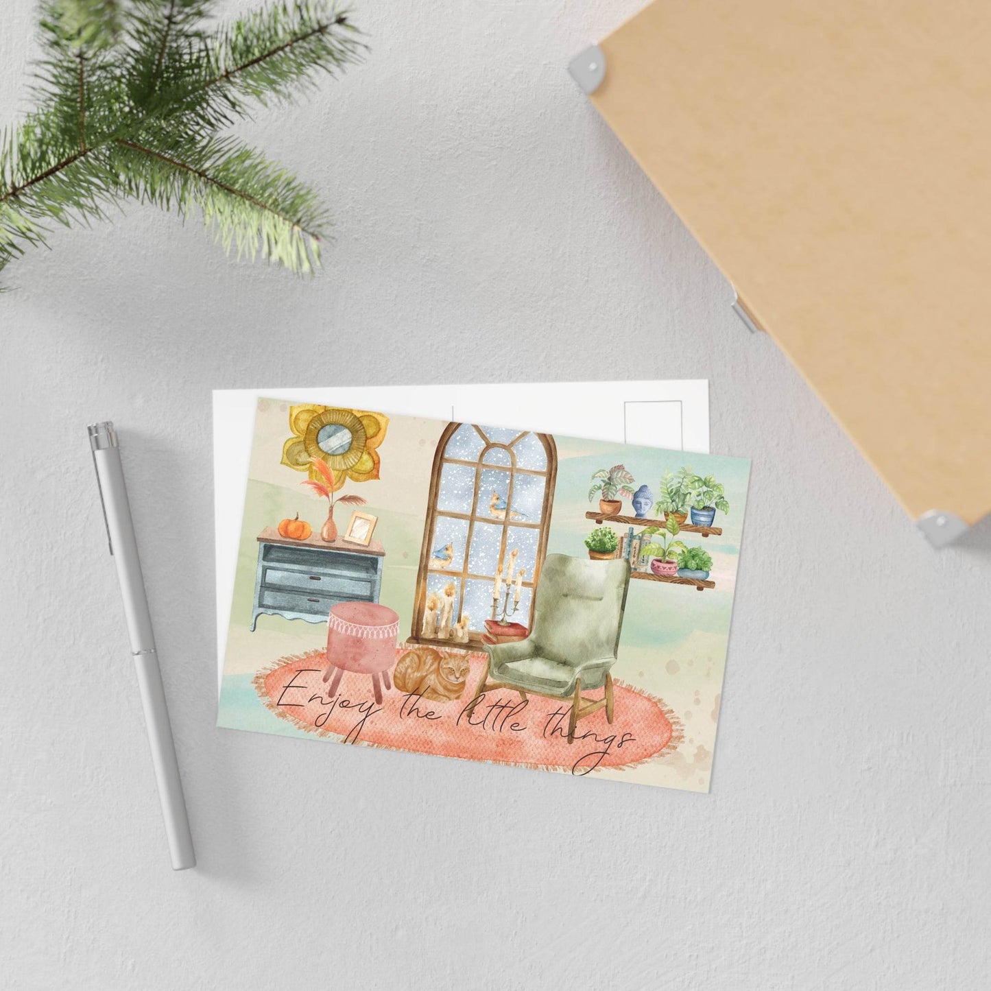 The Dreamer's Bookshop "Evening" Enjoy the Little Things Card - The Dreamer's Bookshop.