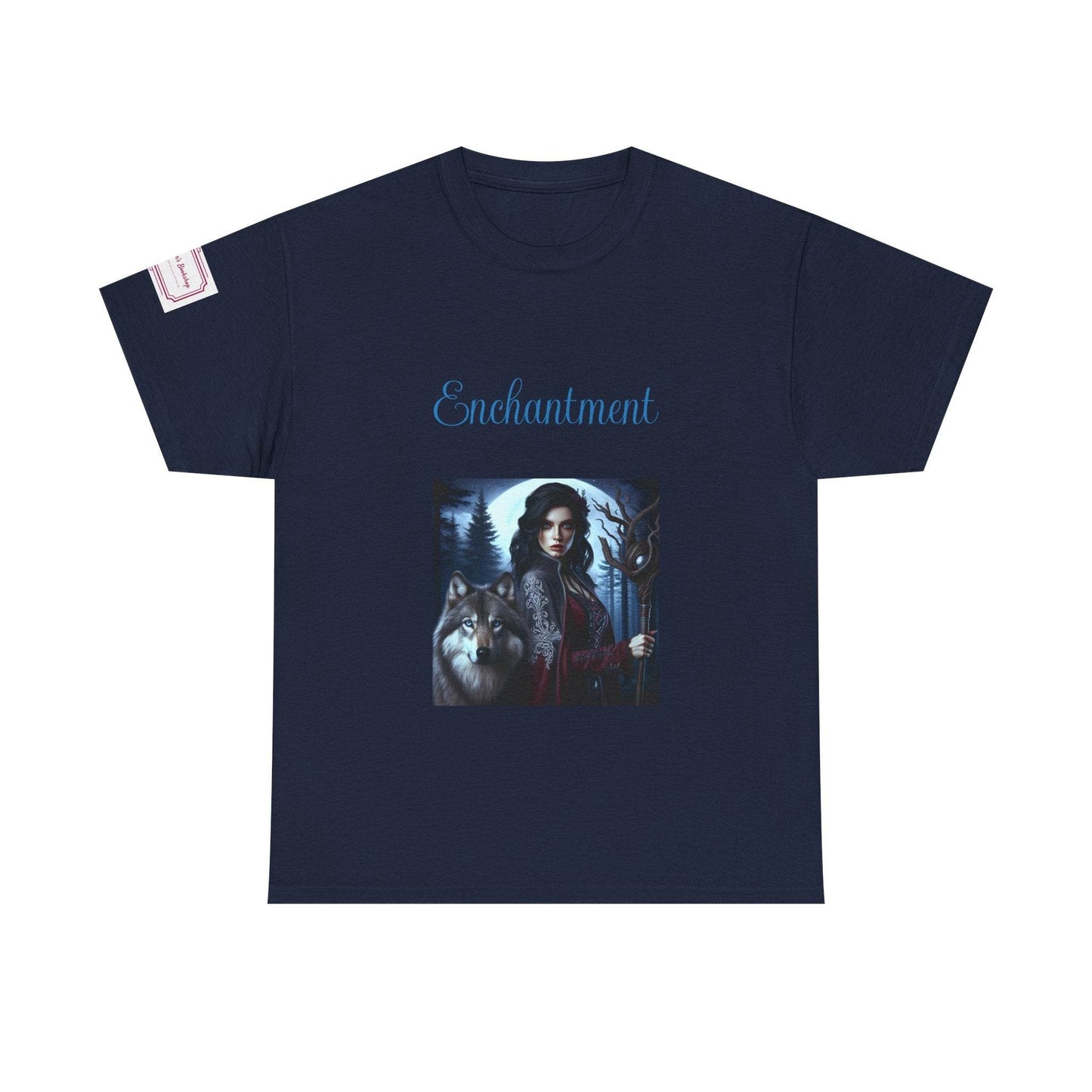 Enchanting Wolf Graphic Unisex Heavy Cotton Tee - The Dreamer's Bookshop.