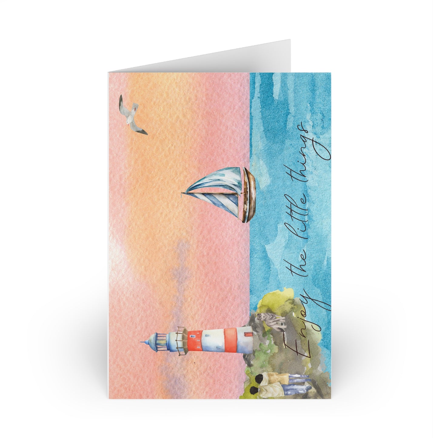 The Dreamer's Bookshop "Lighthouse" Enjoy the Little Things Card