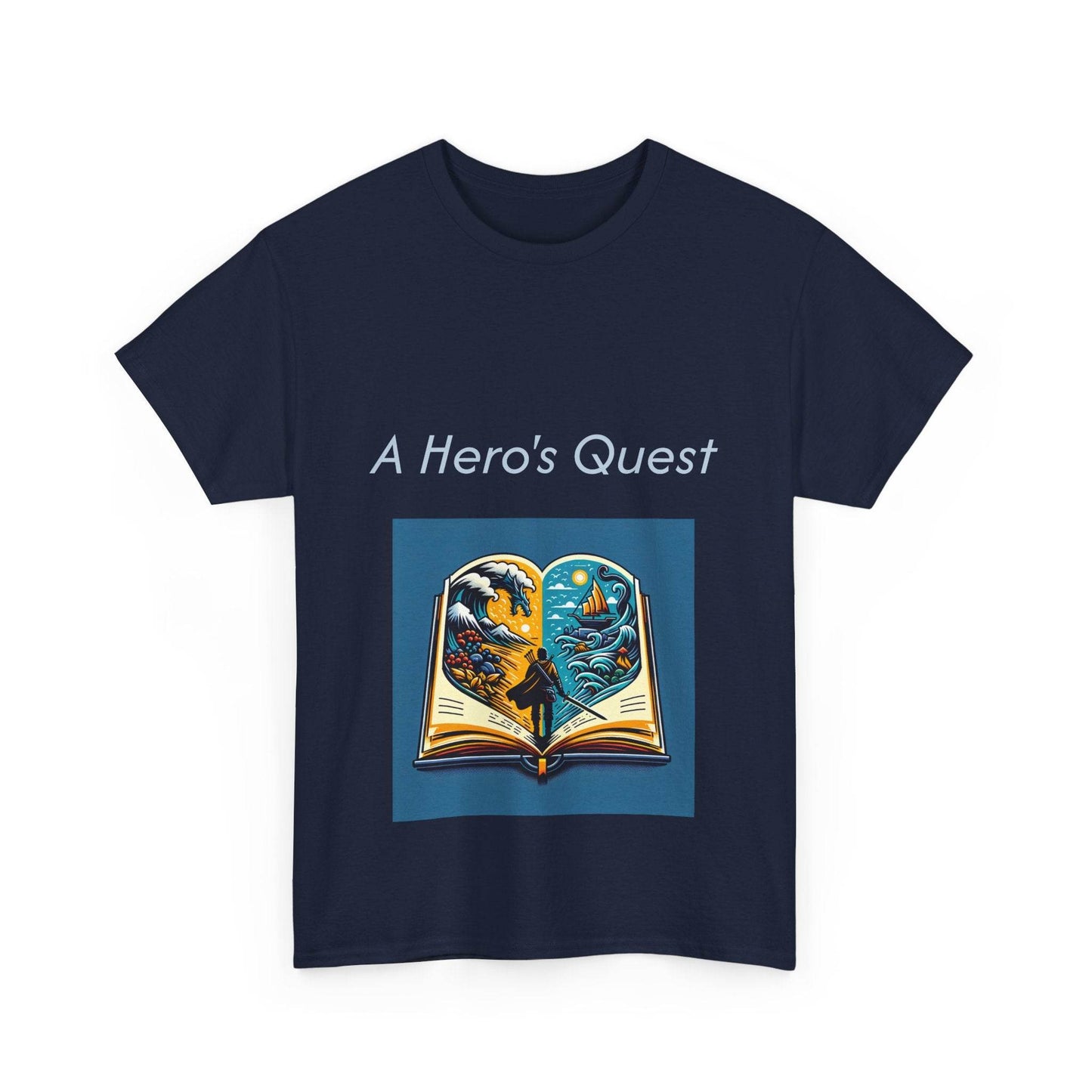 Adventurous - Unisex Heavy Cotton Tee - Hero's Quest - The Dreamer's Bookshop.