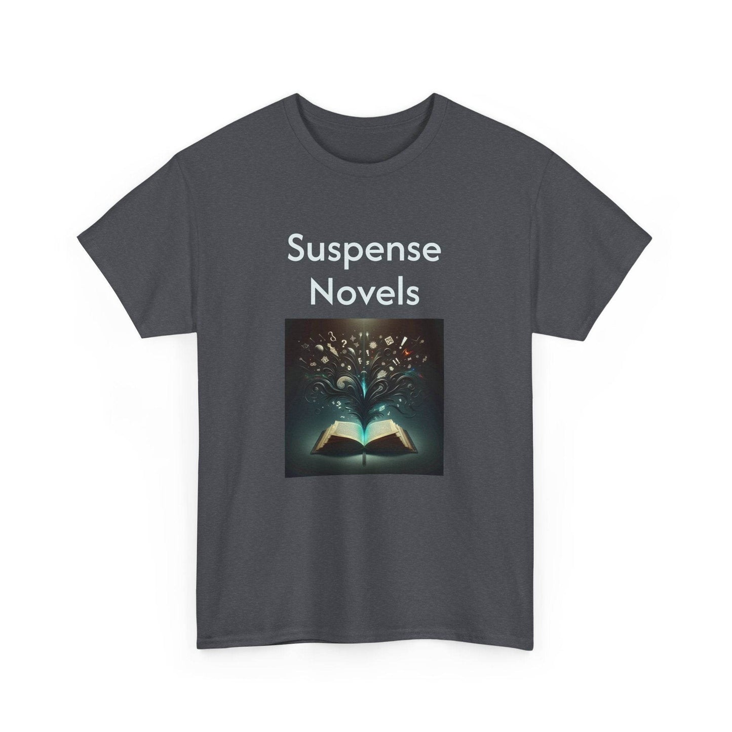 Fiction - Graphic Tee - Unisex Heavy Cotton T-Shirt Suspense Novels - The Dreamer's Bookshop.