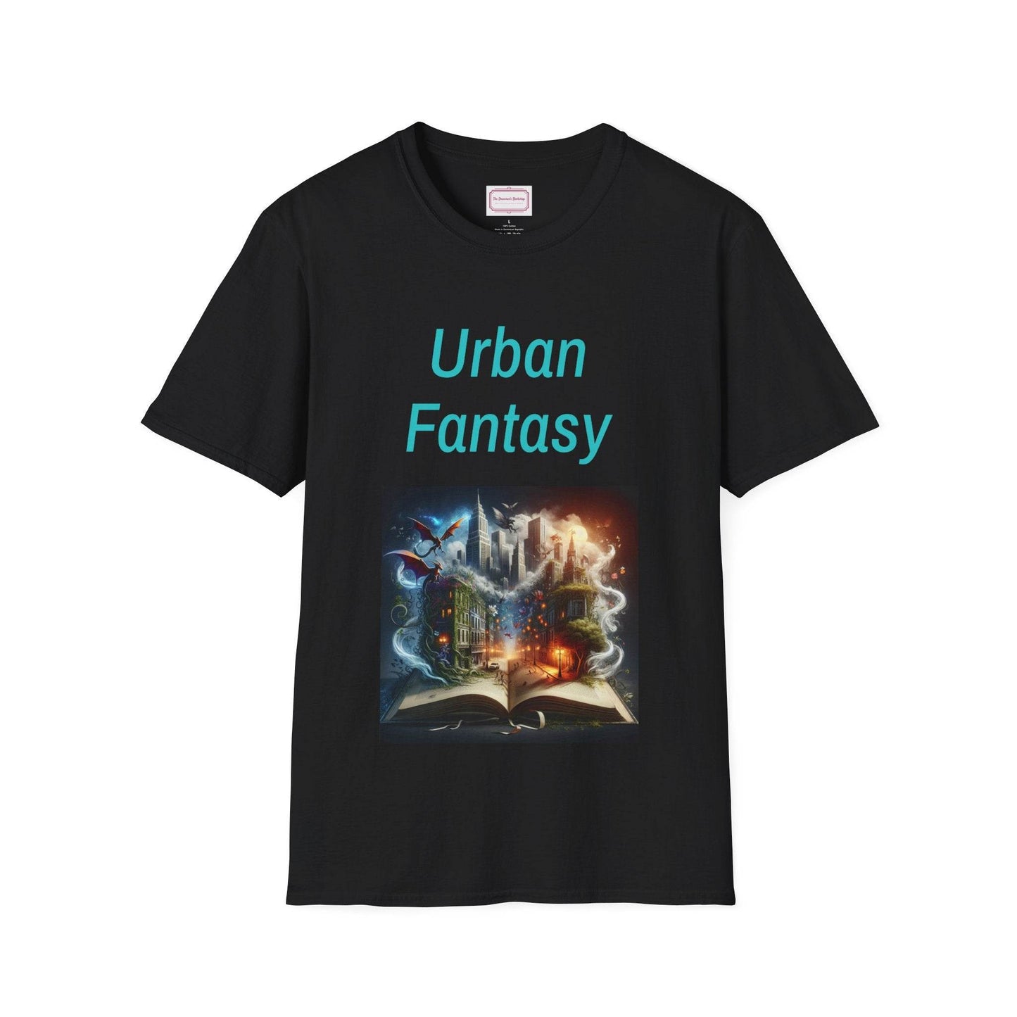 Urban Fantasy Unisex Softstyle T-Shirt - Creative Graphic Tee for Readers and Dreamers - The Dreamer's Bookshop.