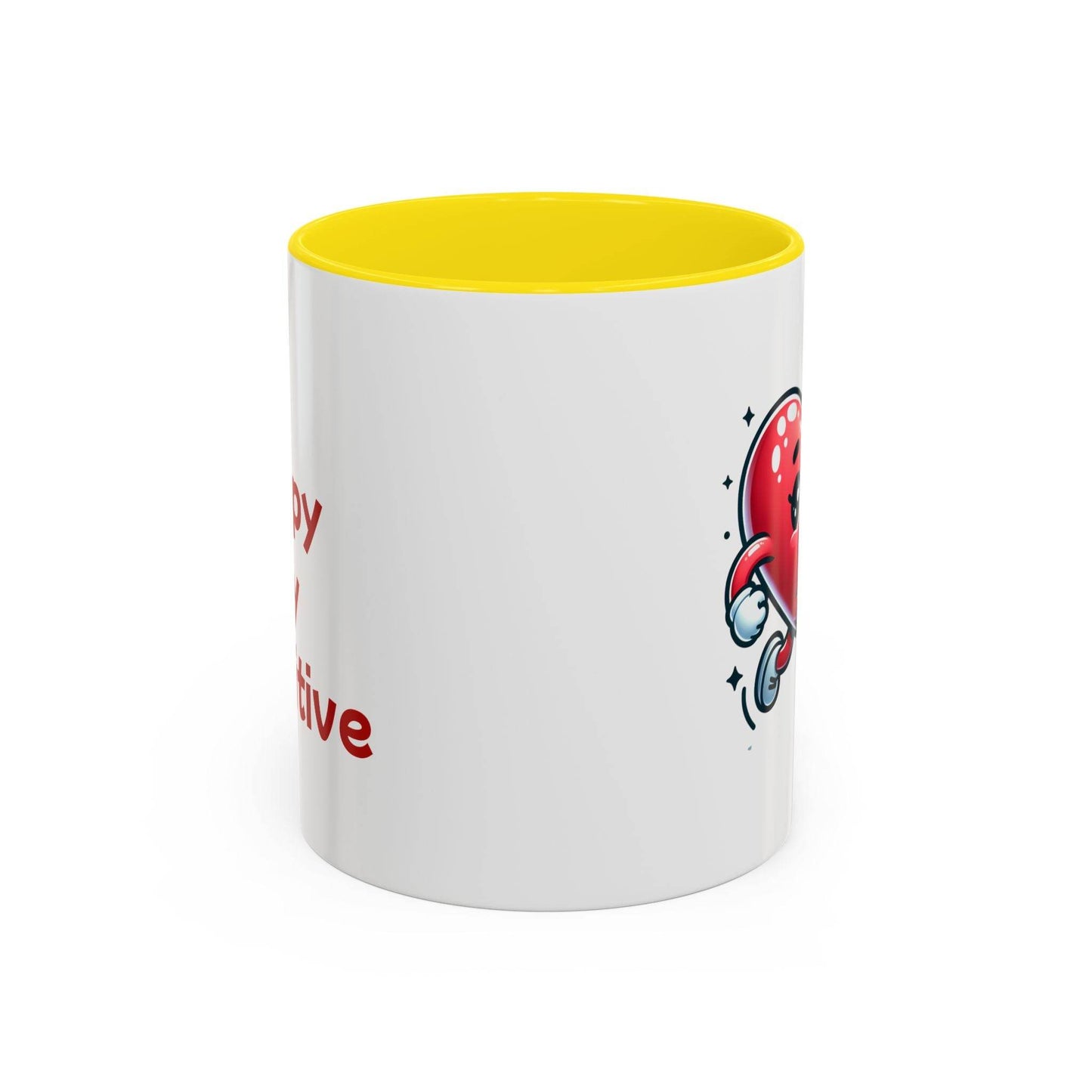 Cute Heart Character Coffee Mug - 11 & 15oz - The Dreamer's Bookshop.