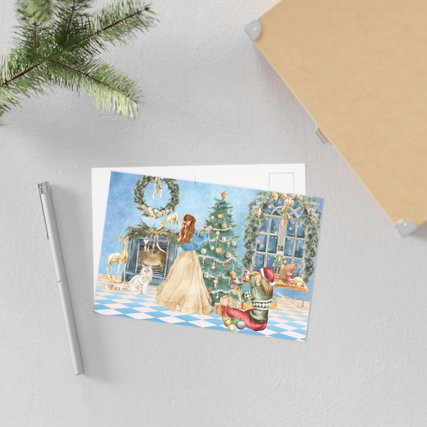 The Dreamer's Bookshop "Tree Decoration" Christmas Card