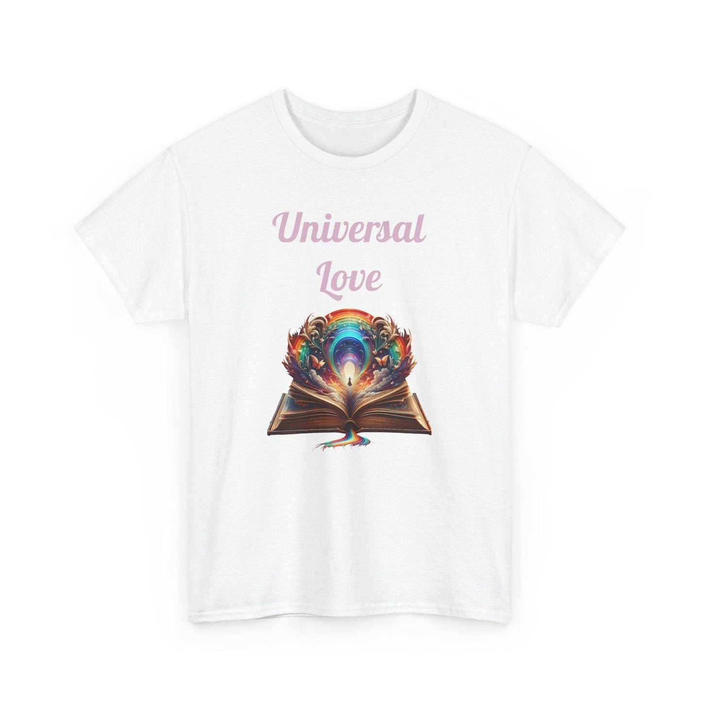 Universal Love - Graphic Tee - Unisex Heavy Cotton T-Shirt Queer Romance Books - The Dreamer's Bookshop.