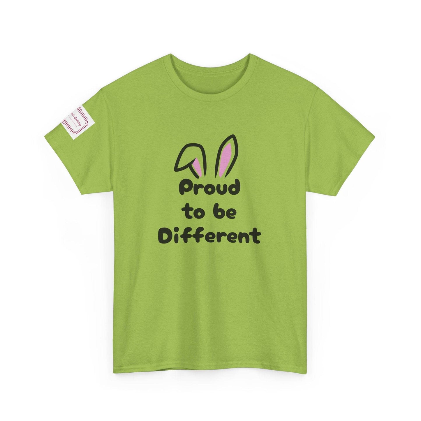 Proud to be Different Unisex Heavy Cotton Tee - Fun & Inclusive Graphic T-Shirt - The Dreamer's Bookshop.