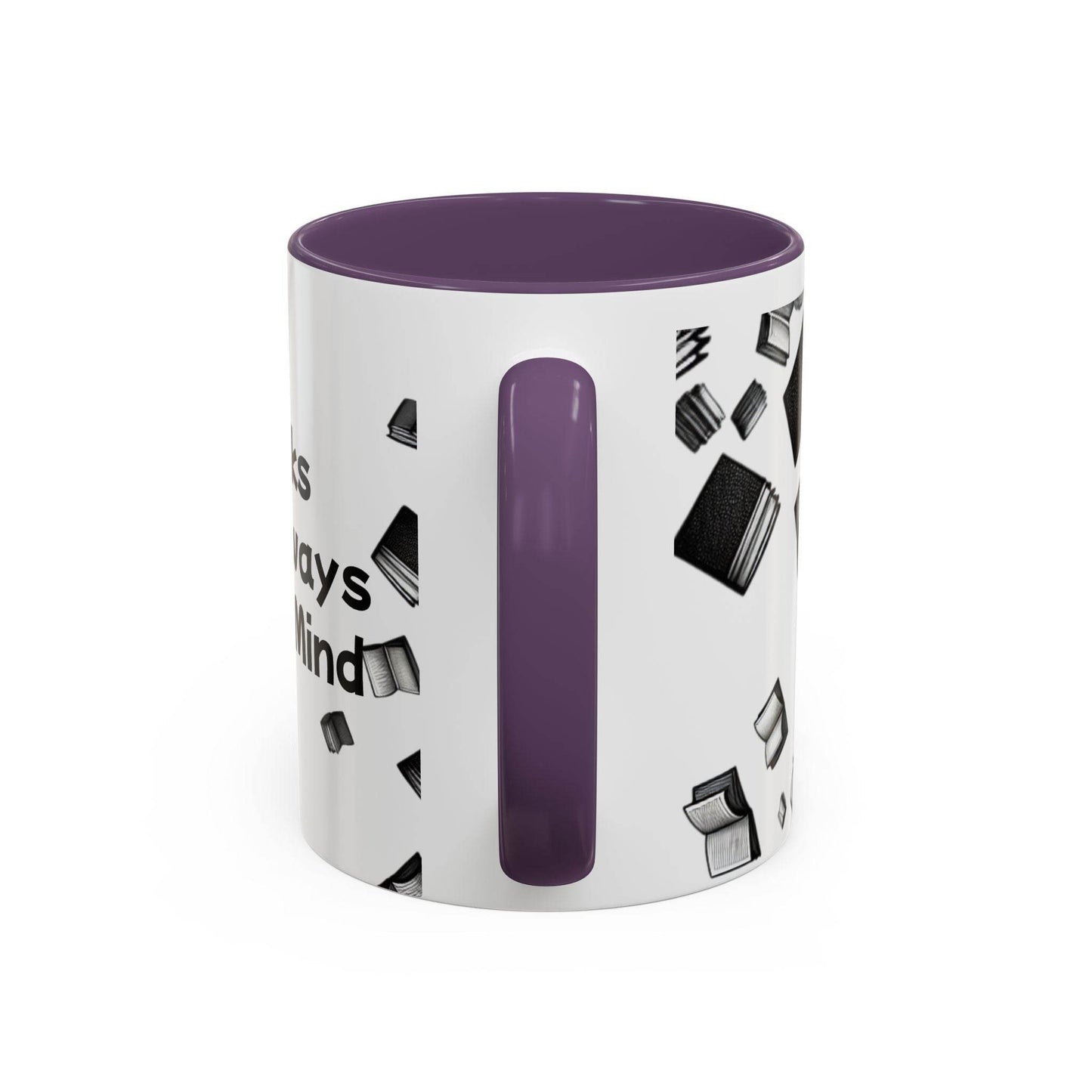 Books on My Mind Accent Coffee Mug - Perfect for Readers - The Dreamer's Bookshop.