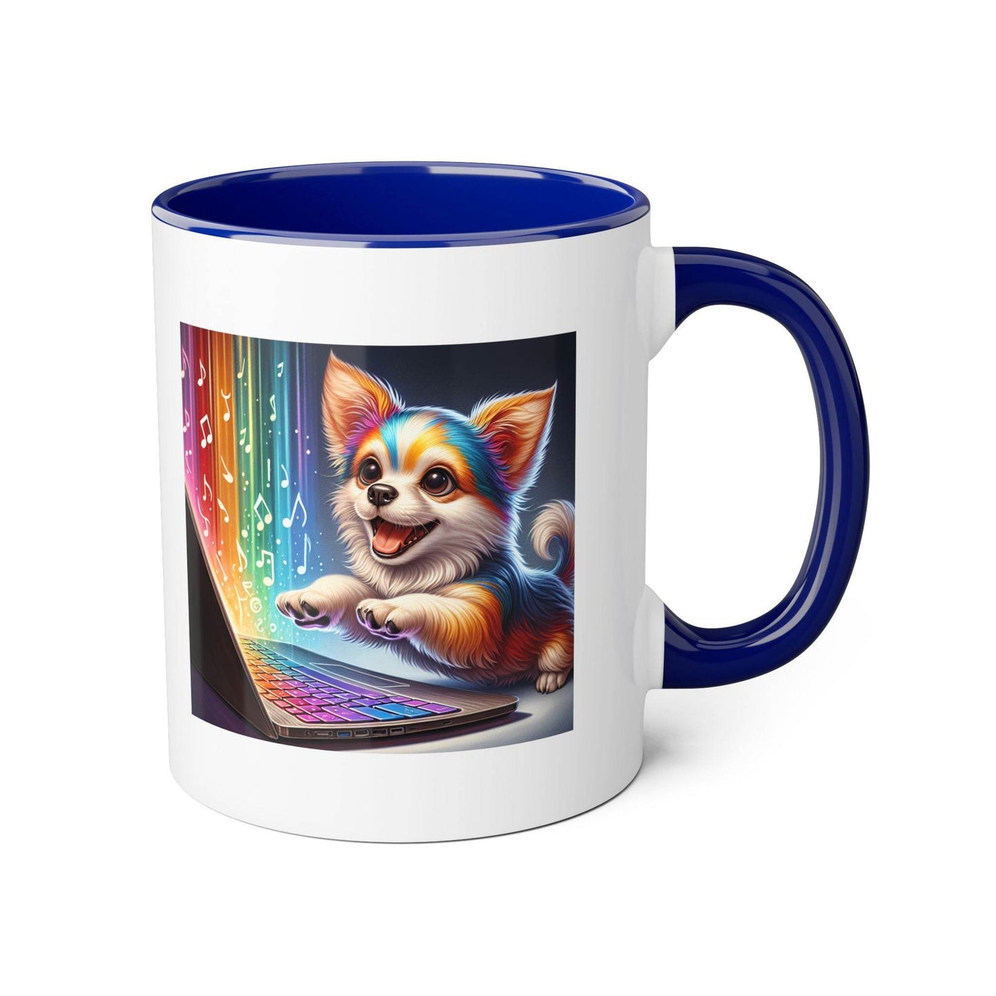 Funny Dog Writer Accent Mug - 11oz Coffee Cup for Book Lovers - The Dreamer's Bookshop.