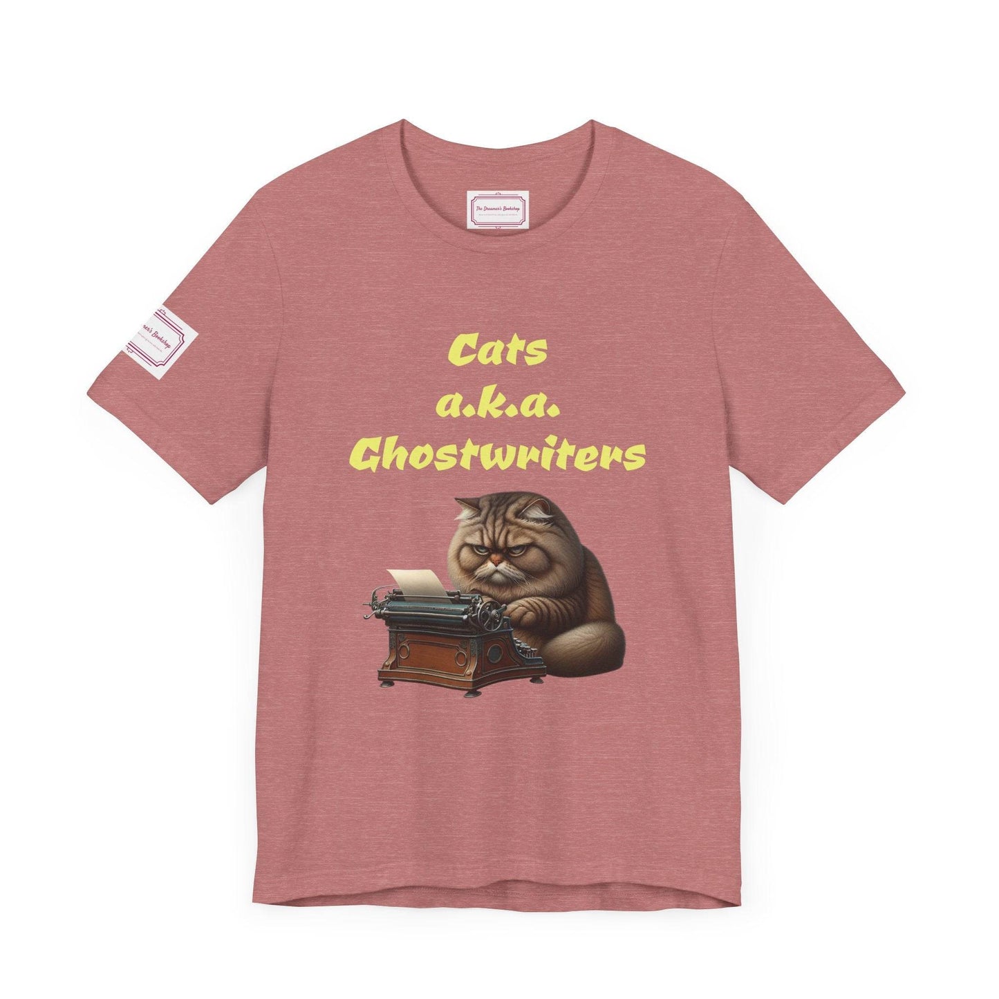 Cats Ghostwriters Tee - Fun Short Sleeve Shirt for Writers & Book Lovers - The Dreamer's Bookshop.