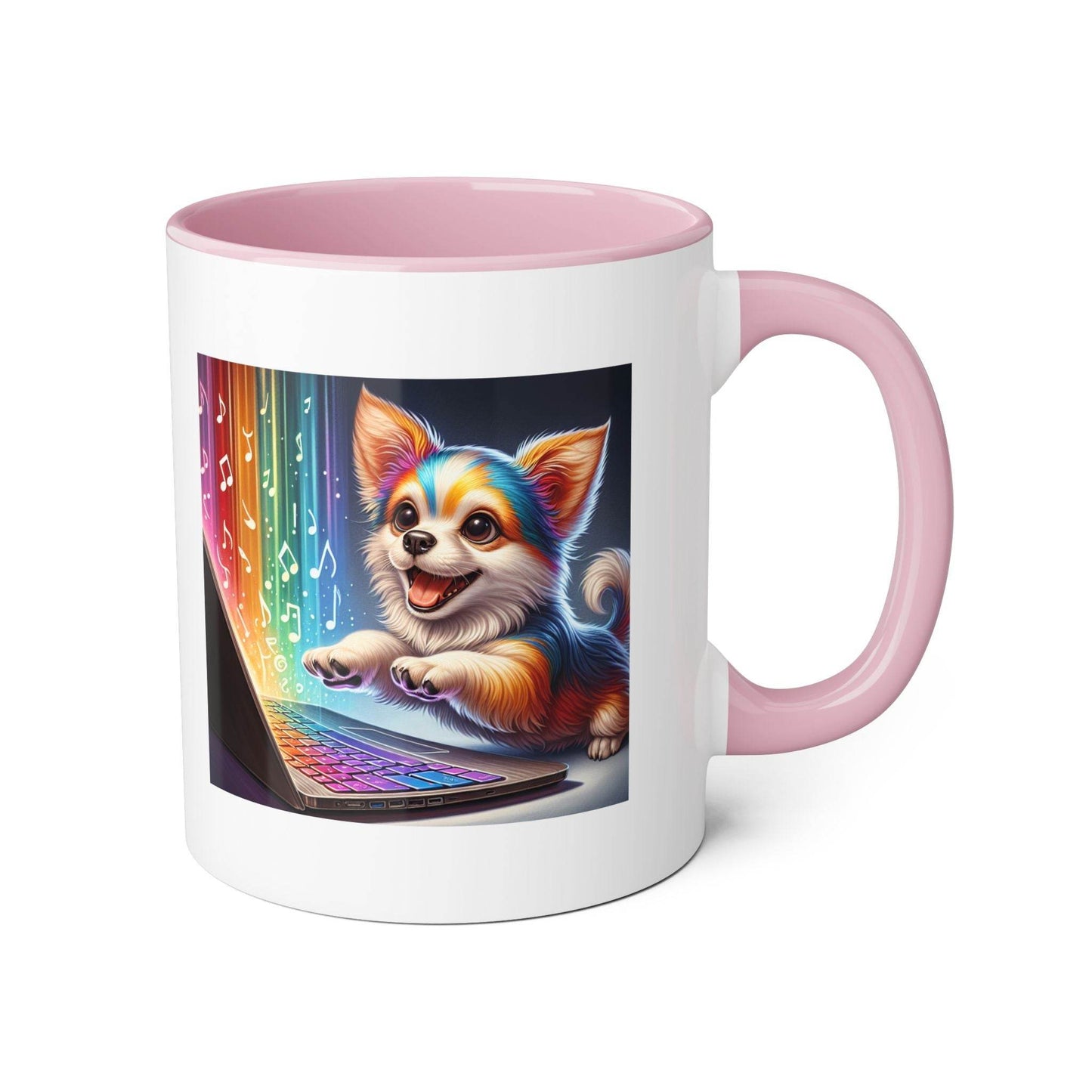 Funny Dog Writer Accent Mug - 11oz Coffee Cup for Book Lovers - The Dreamer's Bookshop.