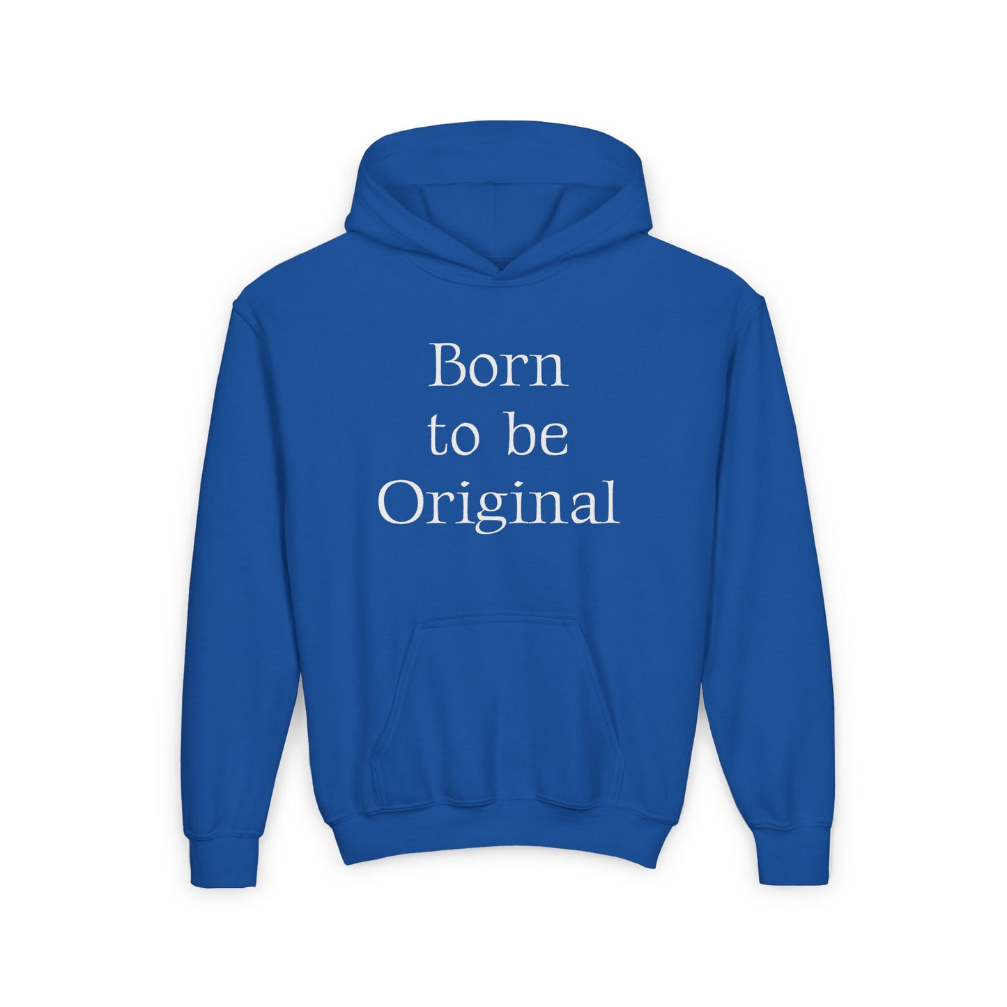 US (Ww) - Youth Heavy Blend Hooded Sweatshirt - "Born to be Original" & "Created by a Creator of Worlds" - The Dreamer's Bookshop.